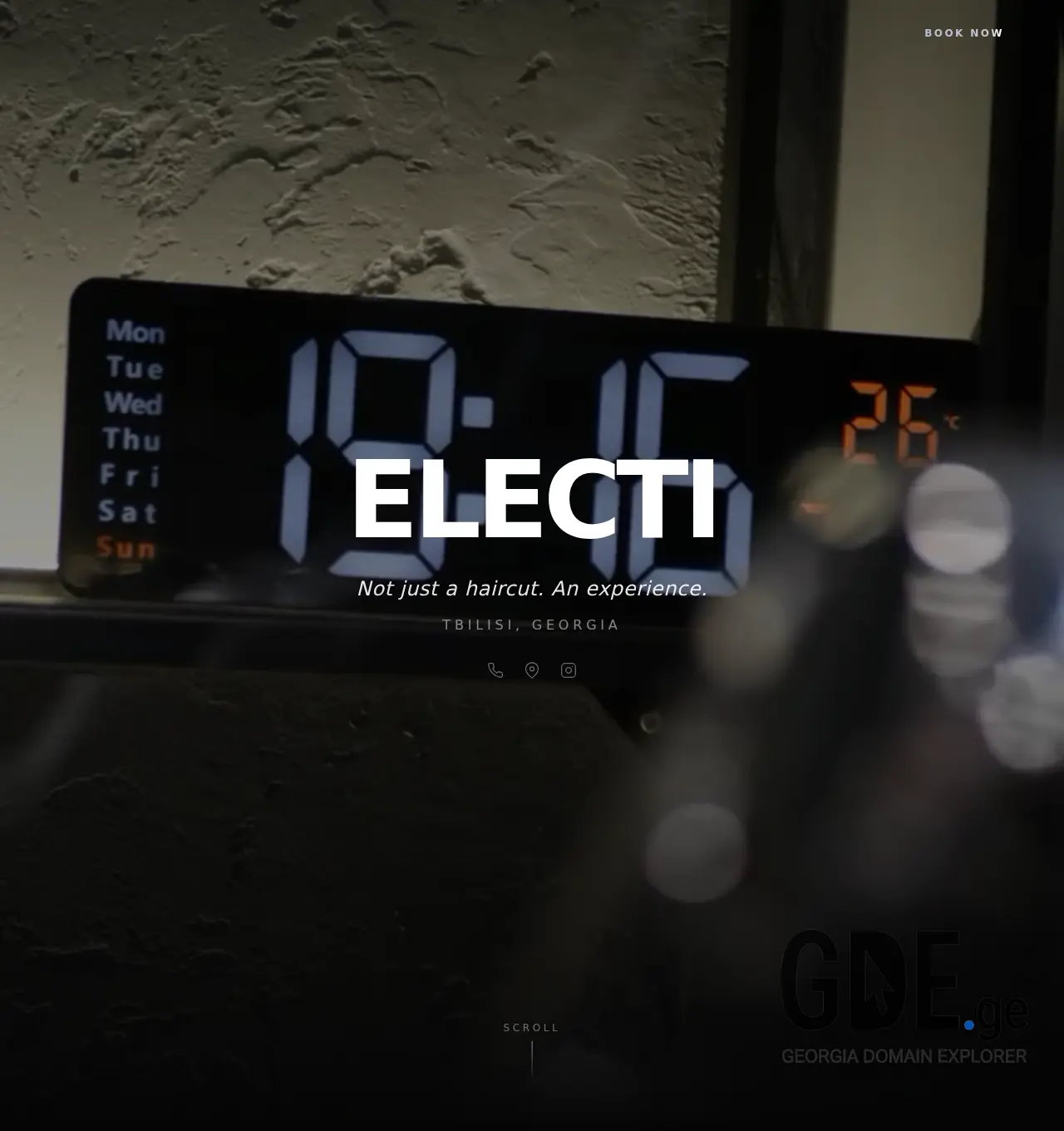 Screenshot of the site electi.ge at 2026-06-25