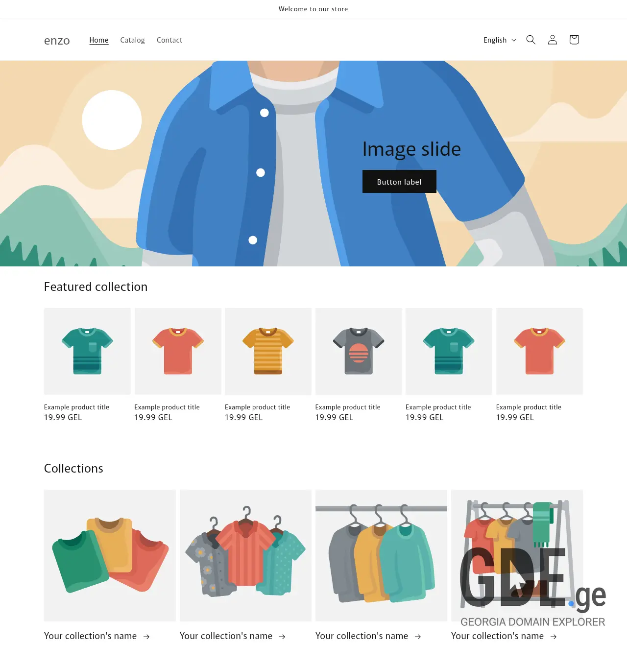 Screenshot of the site enzo.ge at 2026-05-02