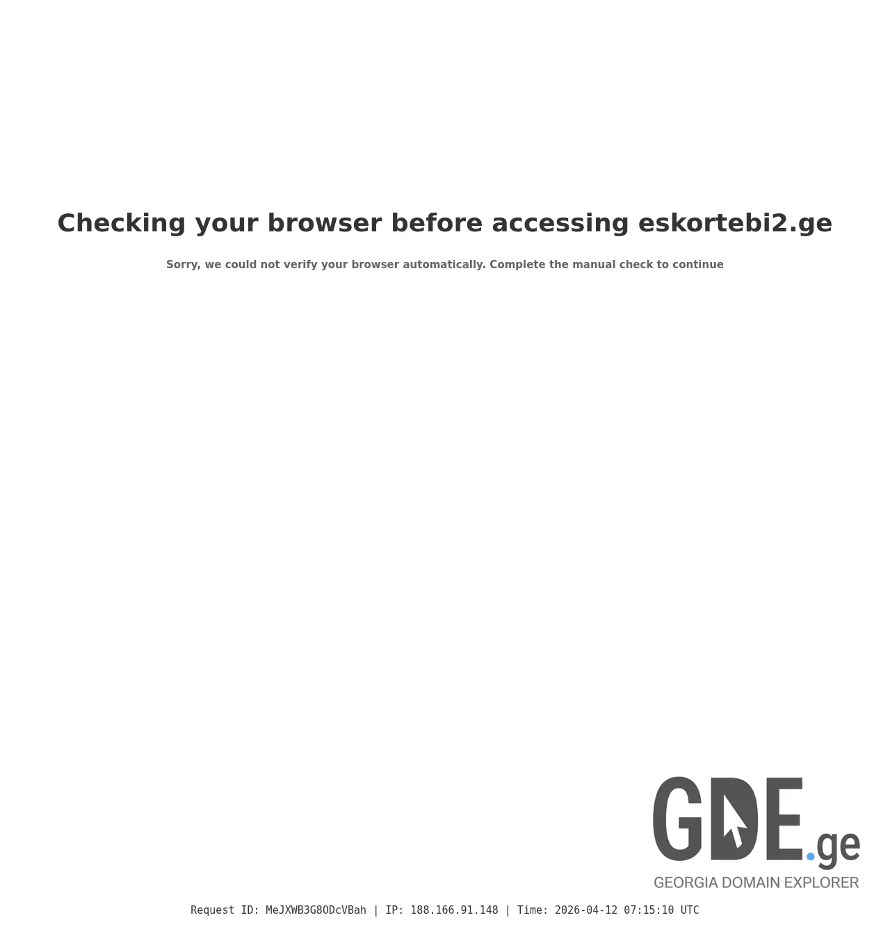 Screenshot of the site eskortebi2.ge at 2026-04-12