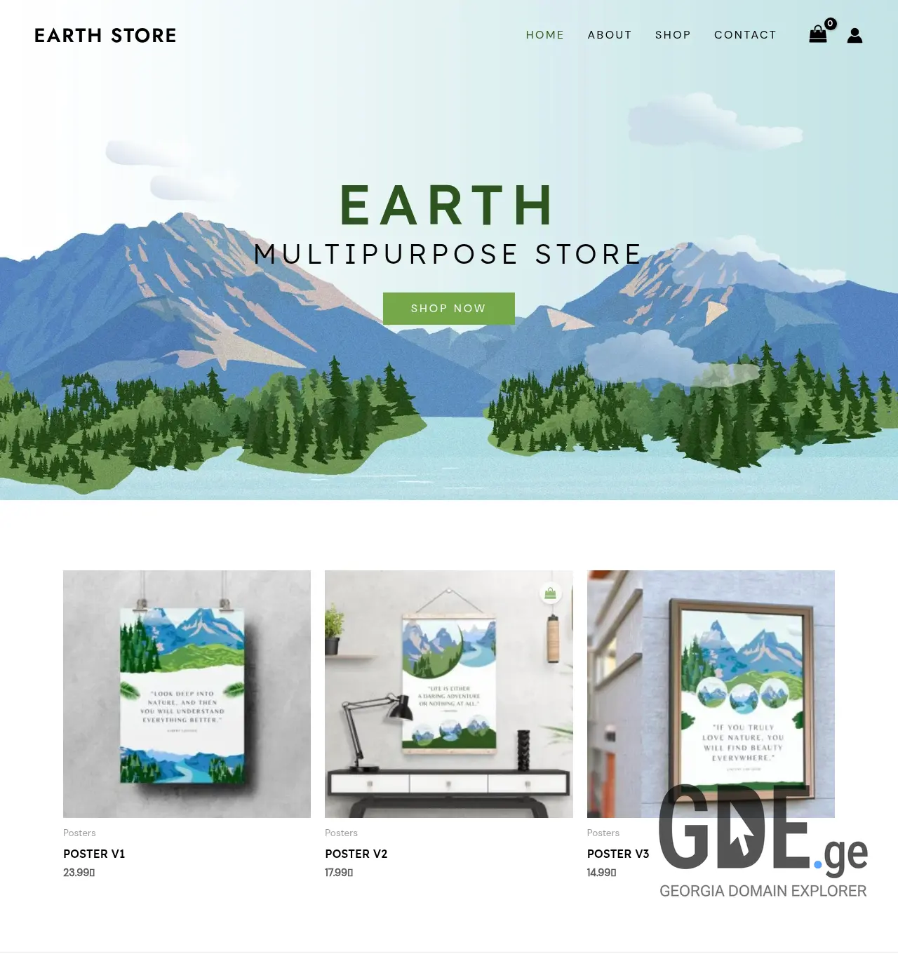 Screenshot of the site etstore.ge at 2026-05-05