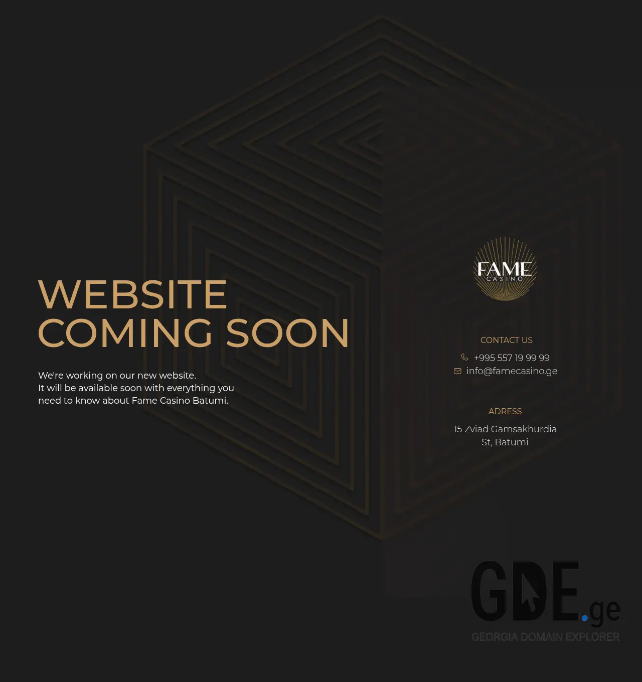 Screenshot of the site famecasino.ge at 2026-07-01
