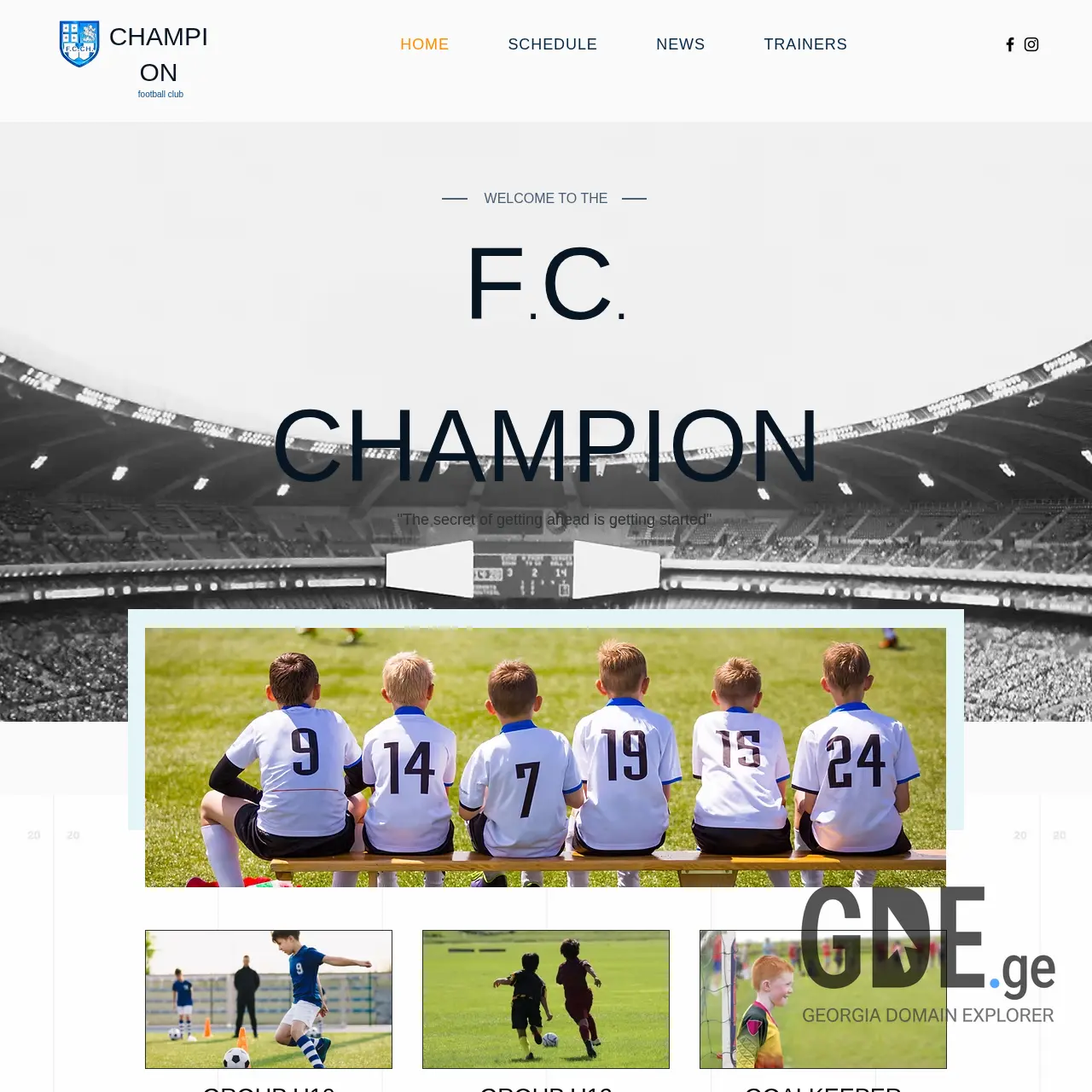 Screenshot of the site fcchampion.ge at 2026-03-11