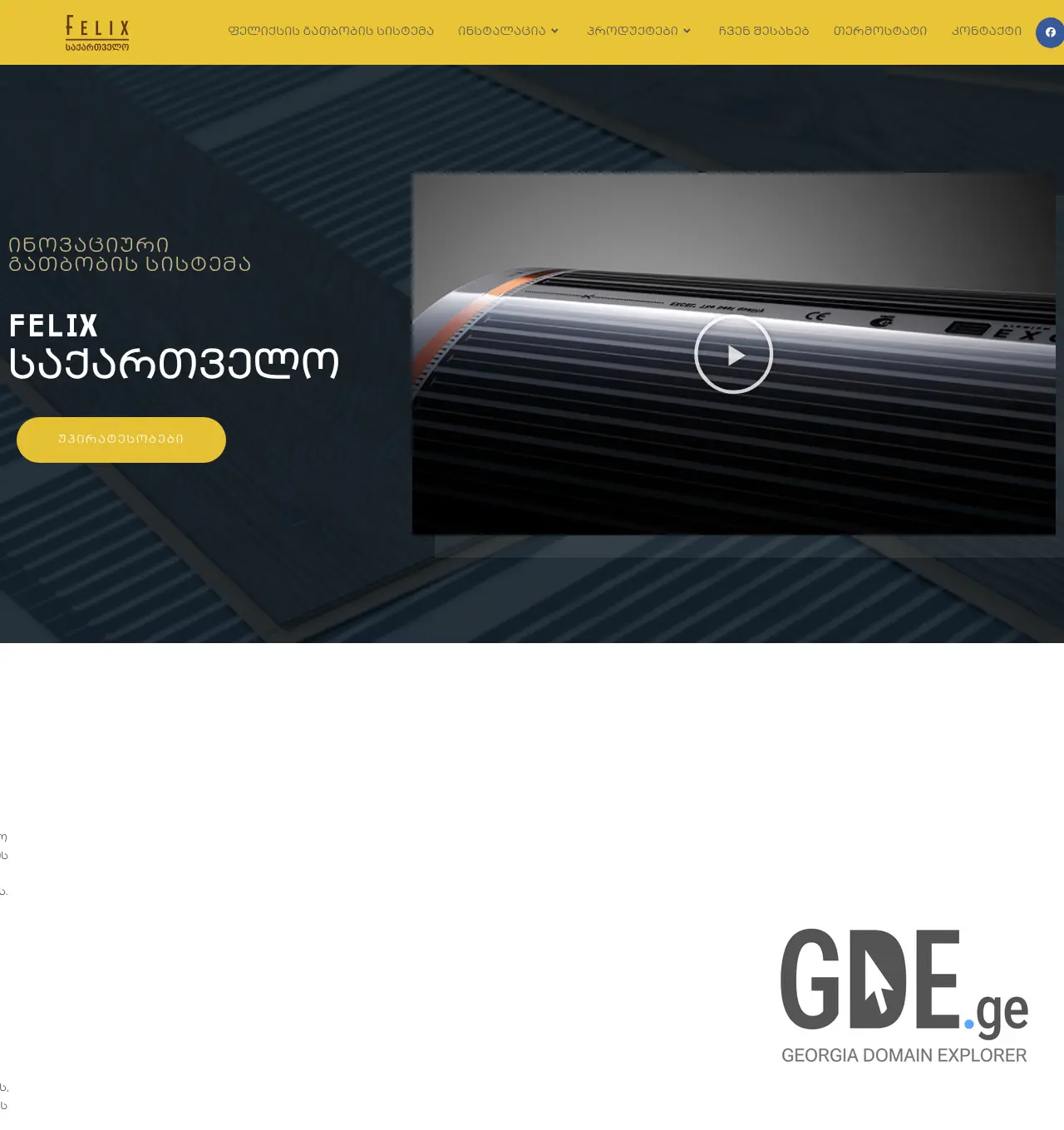 Screenshot of the site felix.ge at 2026-06-30