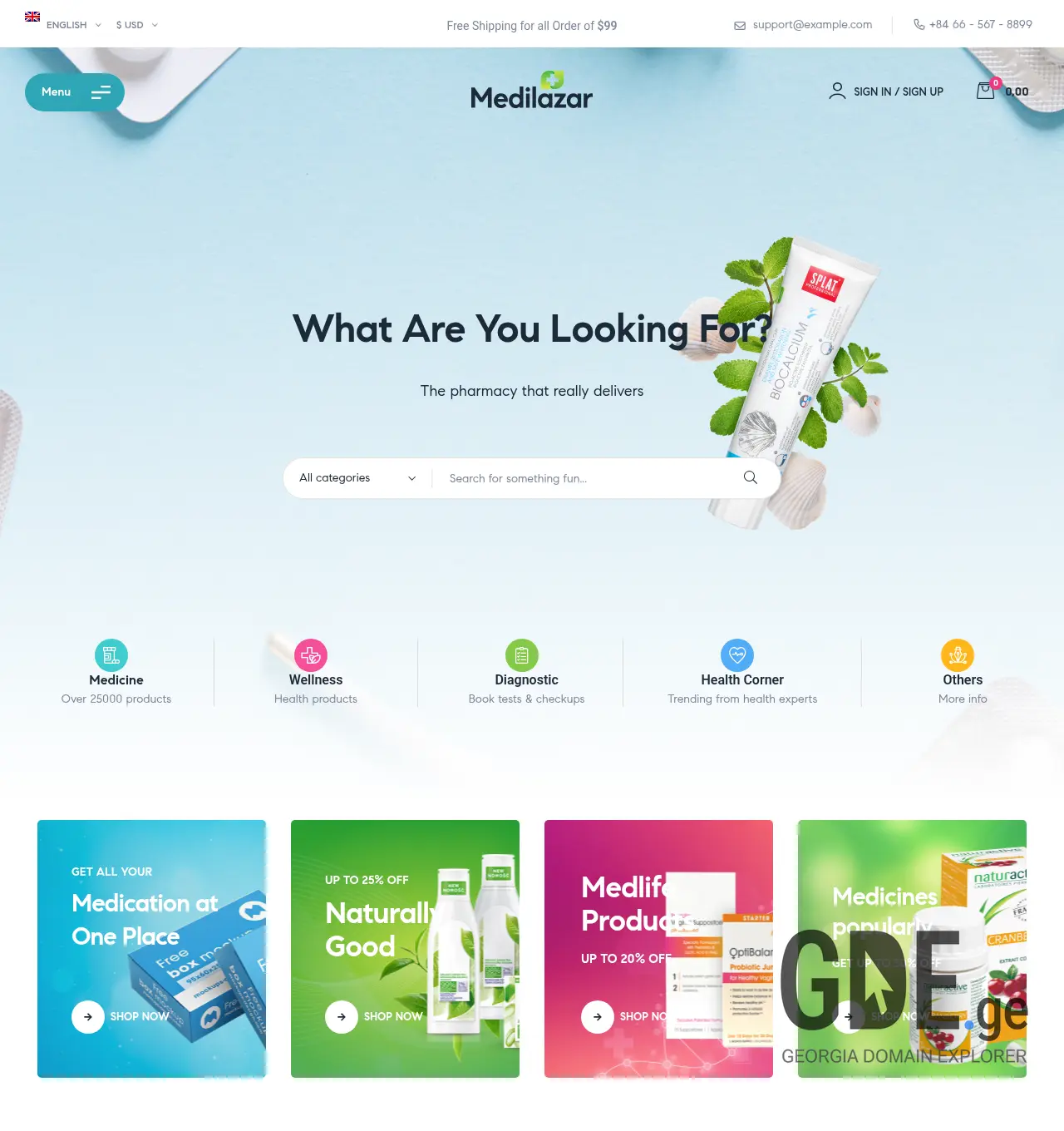Screenshot of the site fertipharma.ge at 2026-04-17