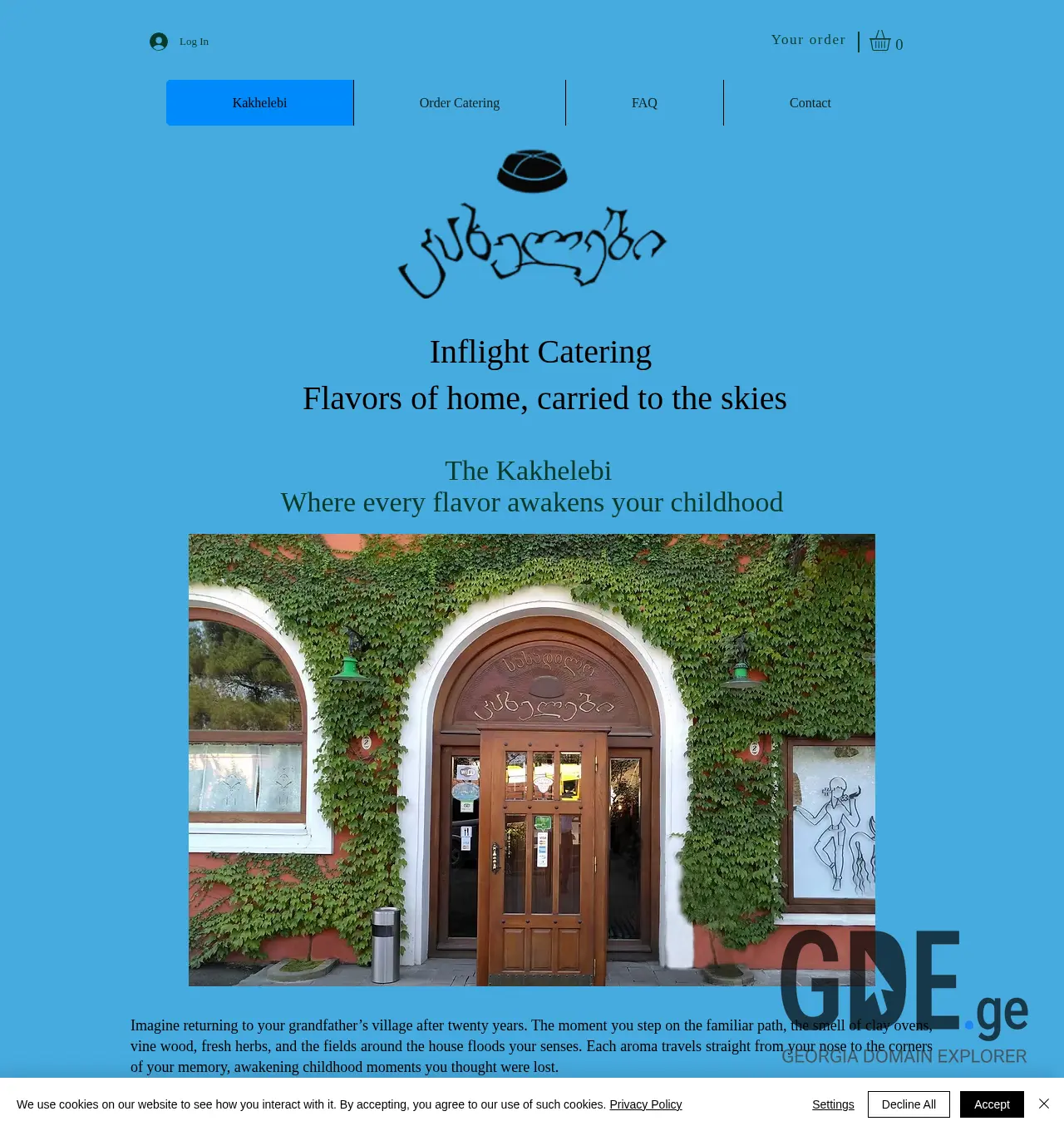 Screenshot of the site flyingkakhelebi.ge at 2026-05-30