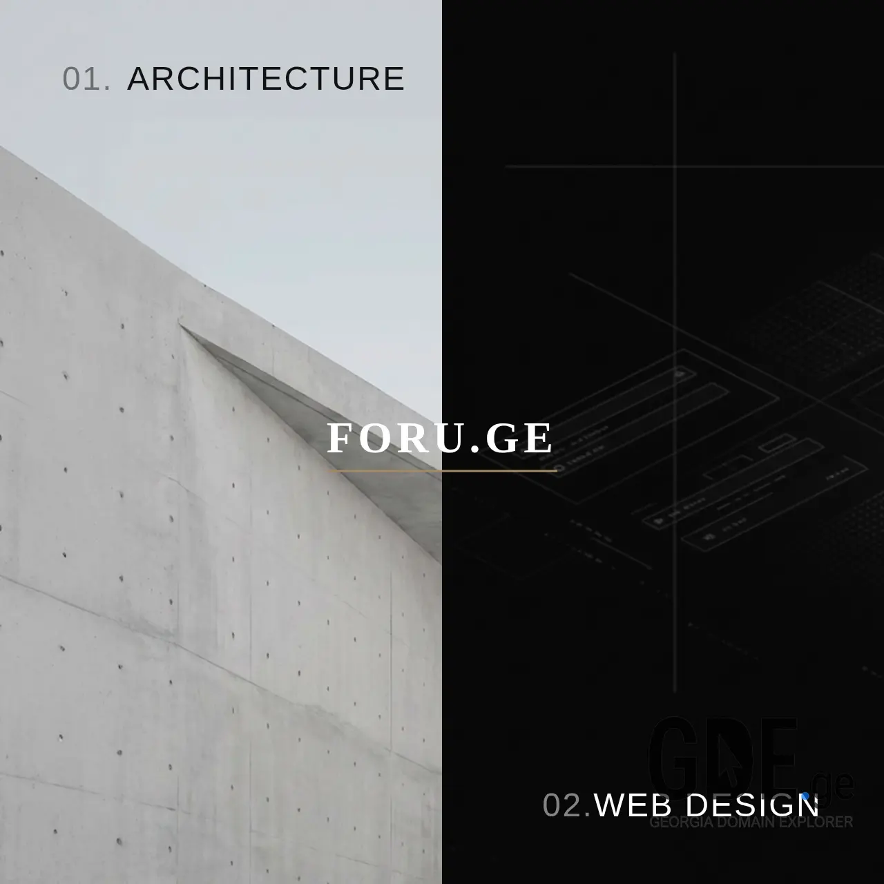 Screenshot of the site foru.ge at 2026-02-28