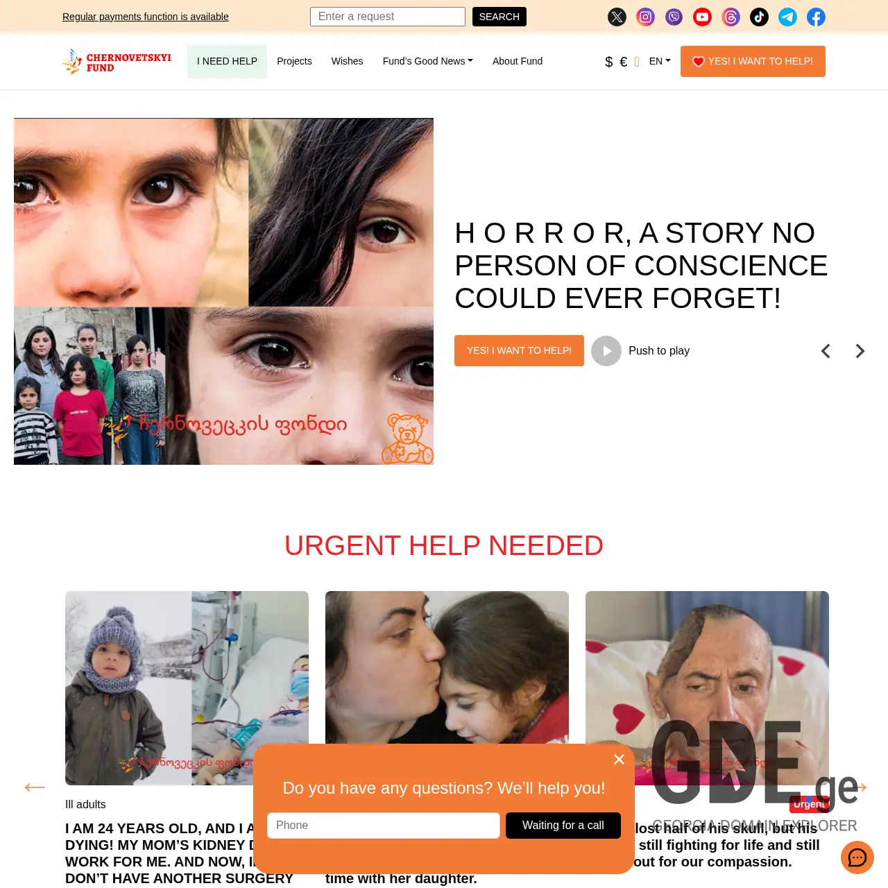 Screenshot of the site fsp.ge at 2026-03-30