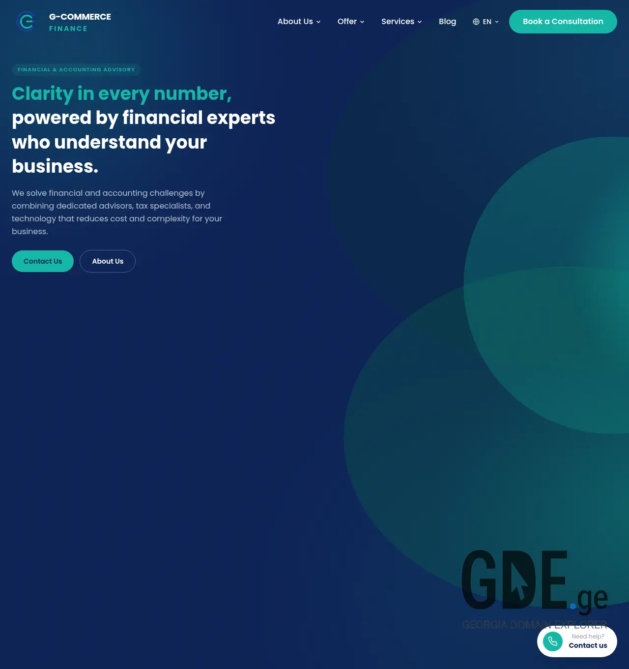 Screenshot of the site gcommerce.ge at 2026-07-18