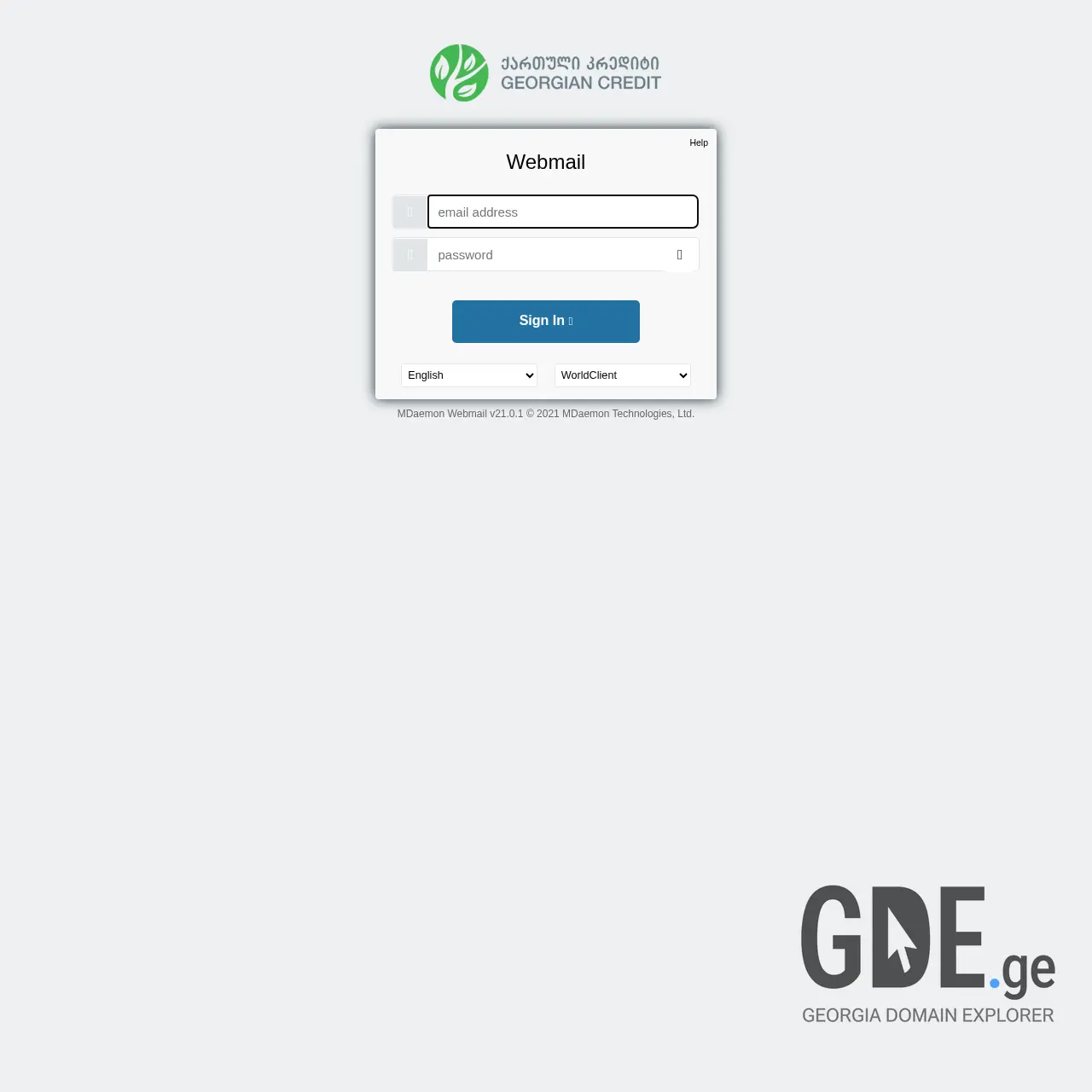 Screenshot of the site geocredit.ge at 2026-03-02