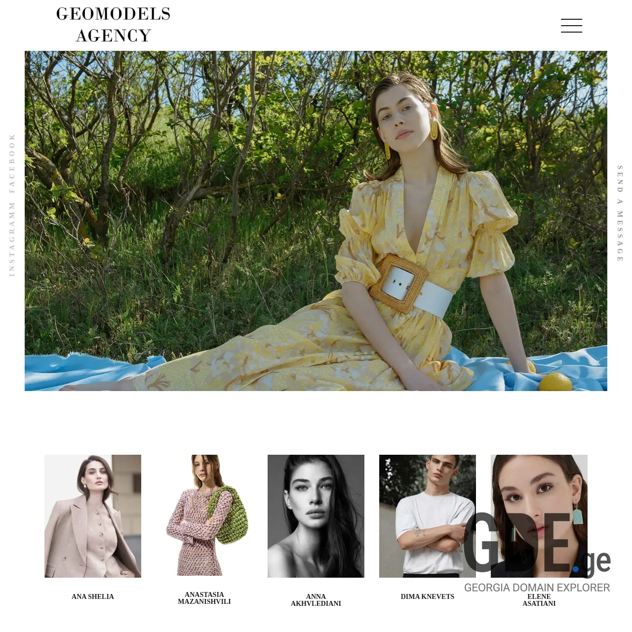 Screenshot of the site geomodels.ge at 2026-02-28