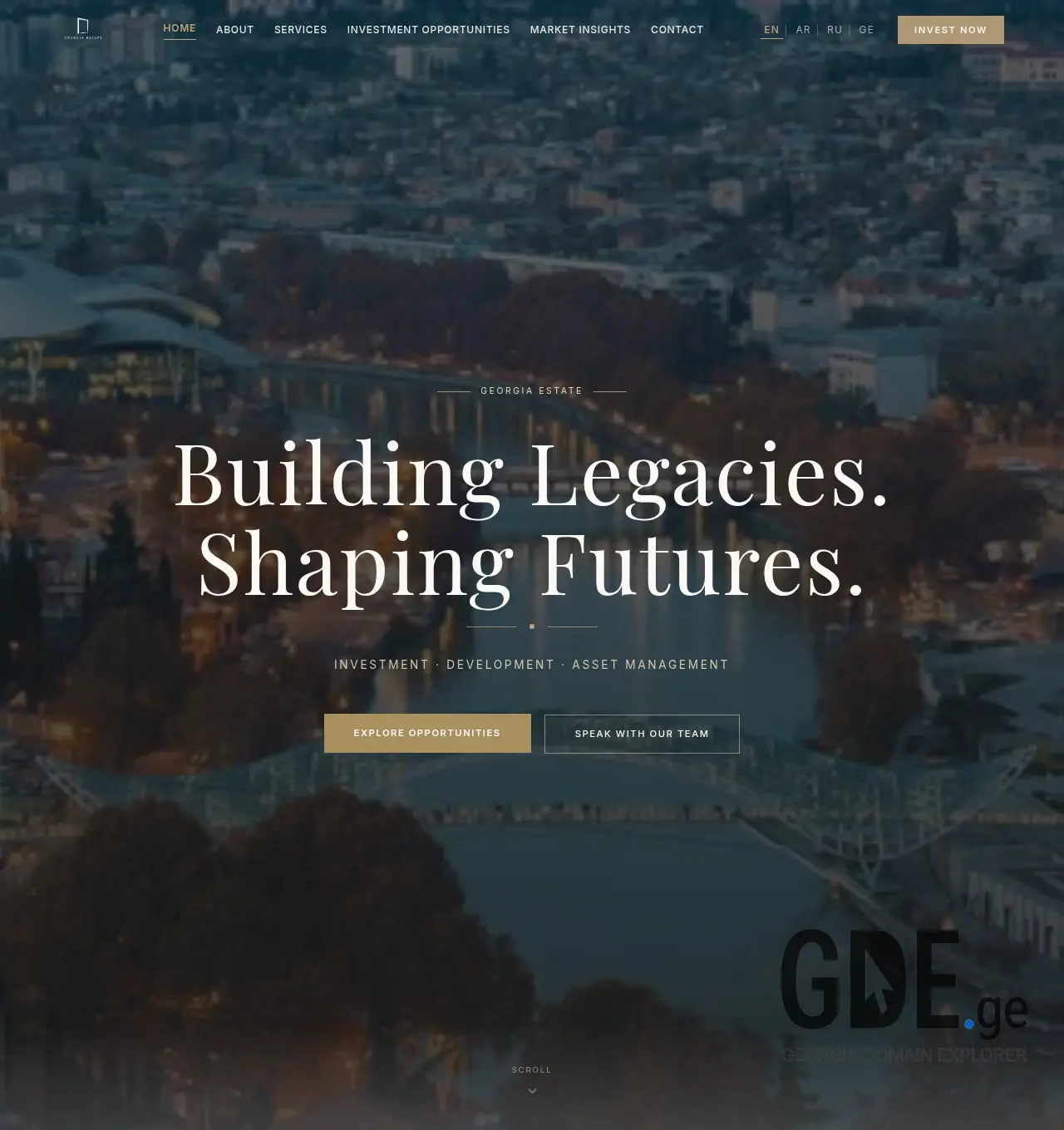 Screenshot of the site georgiaestate.ge at 2026-06-12