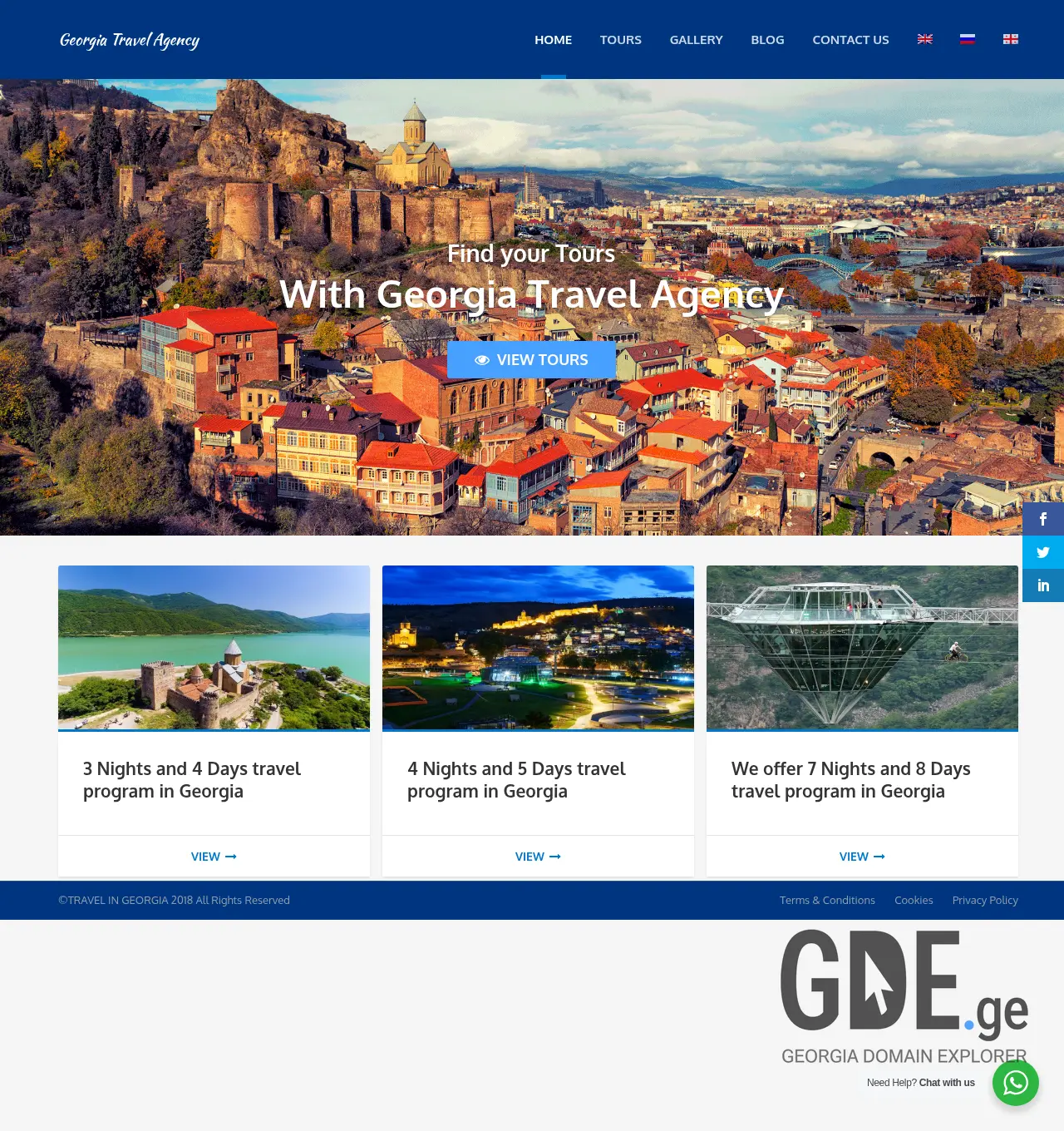 Screenshot of the site geotravelagency.ge at 2026-05-14