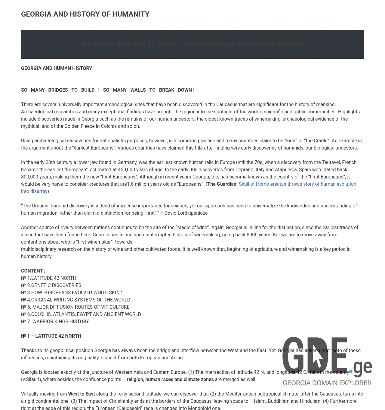 Screenshot of the site gergia-humanity.ge at 2026-05-09