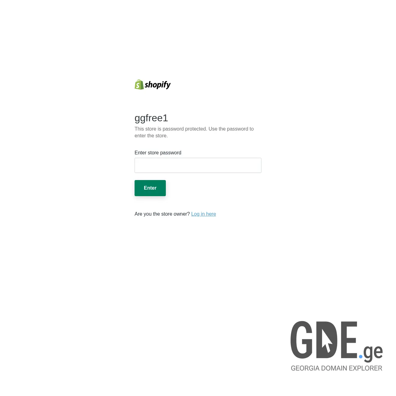 Screenshot of the site ggfree.ge at 2026-03-07