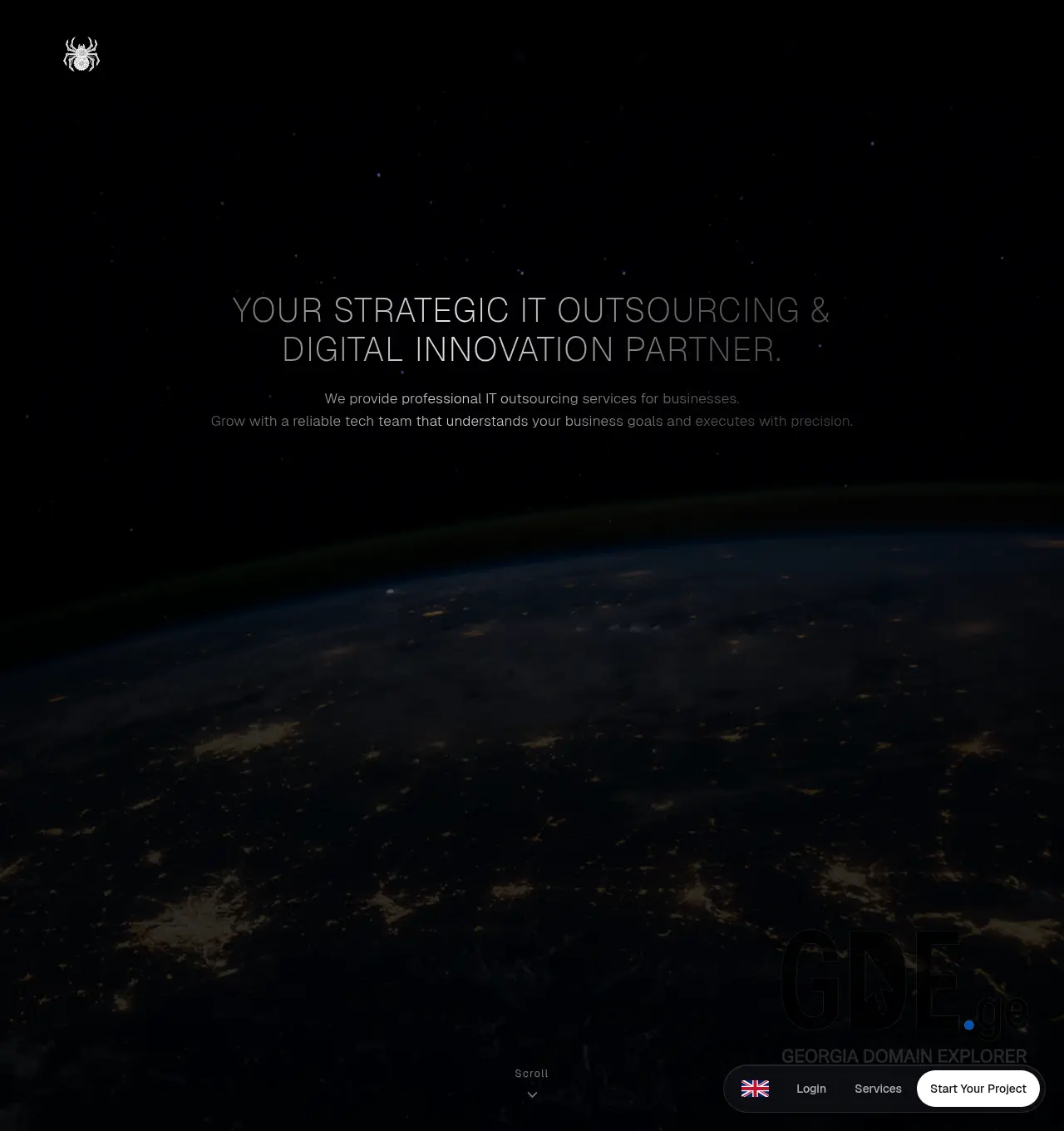 Screenshot of the site gidaworks.ge at 2026-07-16