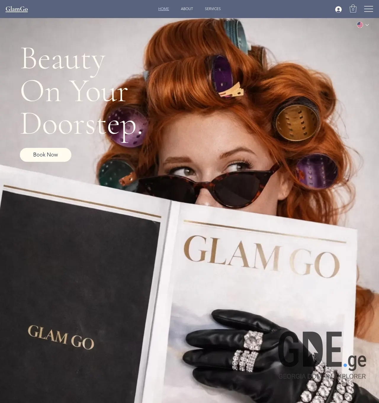 Screenshot of the site glamgo.ge at 2026-07-18