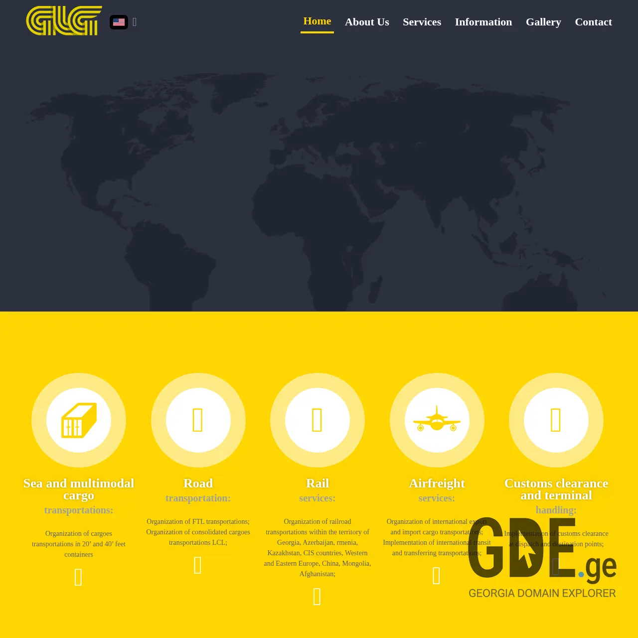 Screenshot of the site glg.ge at 2026-03-30