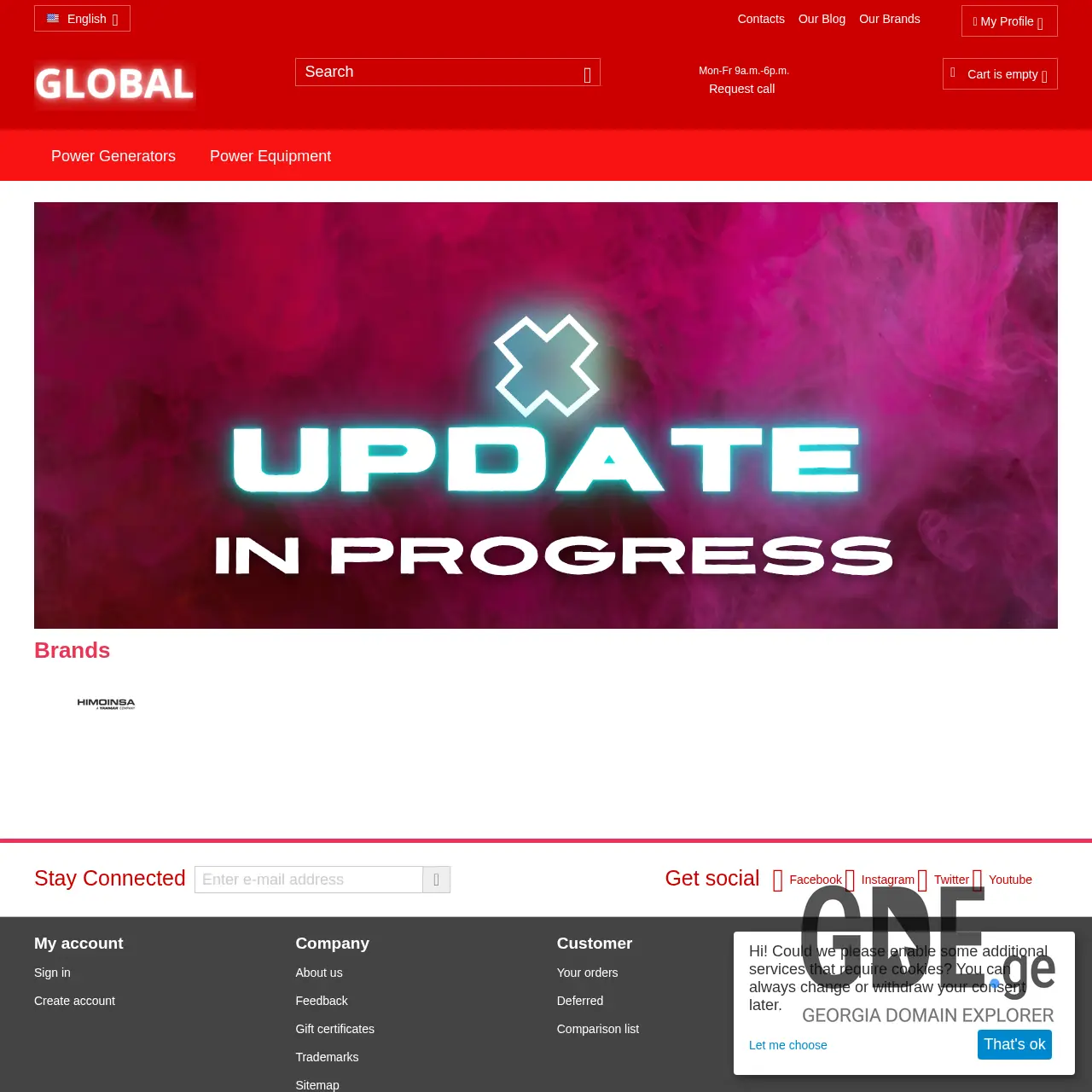 Screenshot of the site globalenergy.ge at 2026-02-28