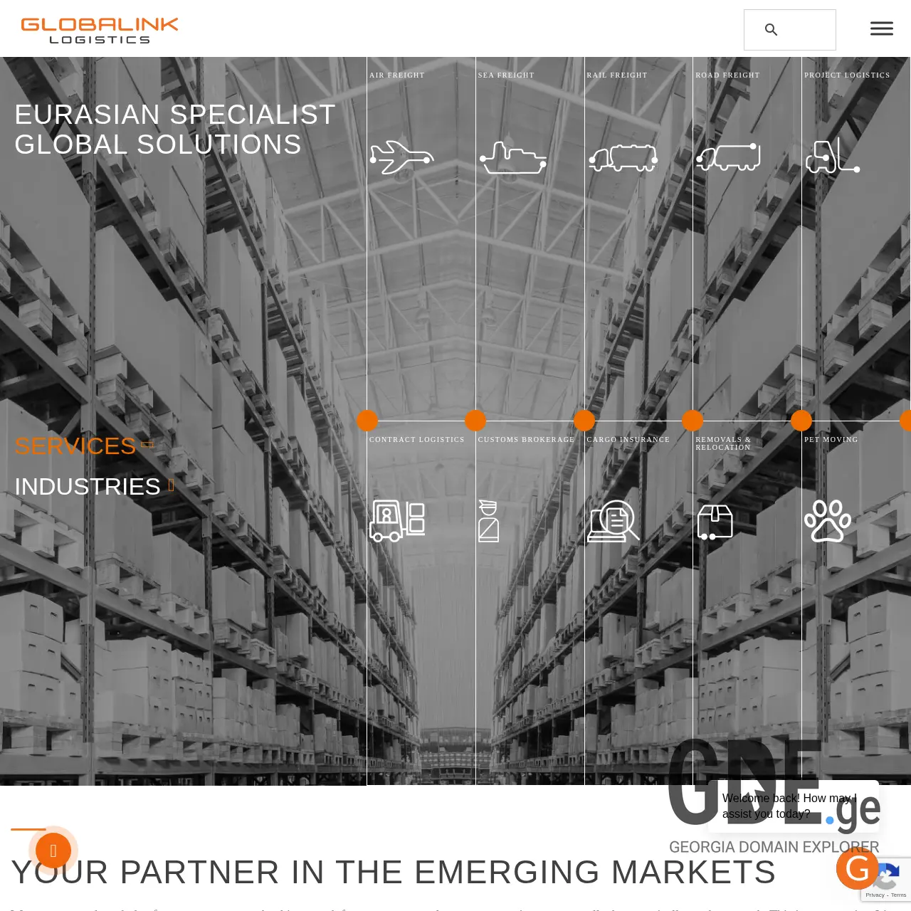 Screenshot of the site globalink.ge at 2026-03-30