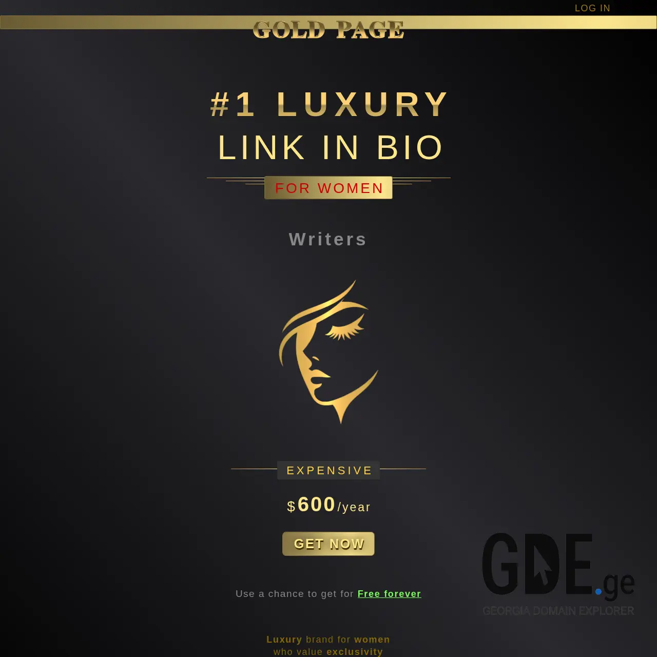 Screenshot of the site goldpa.ge at 2026-03-28