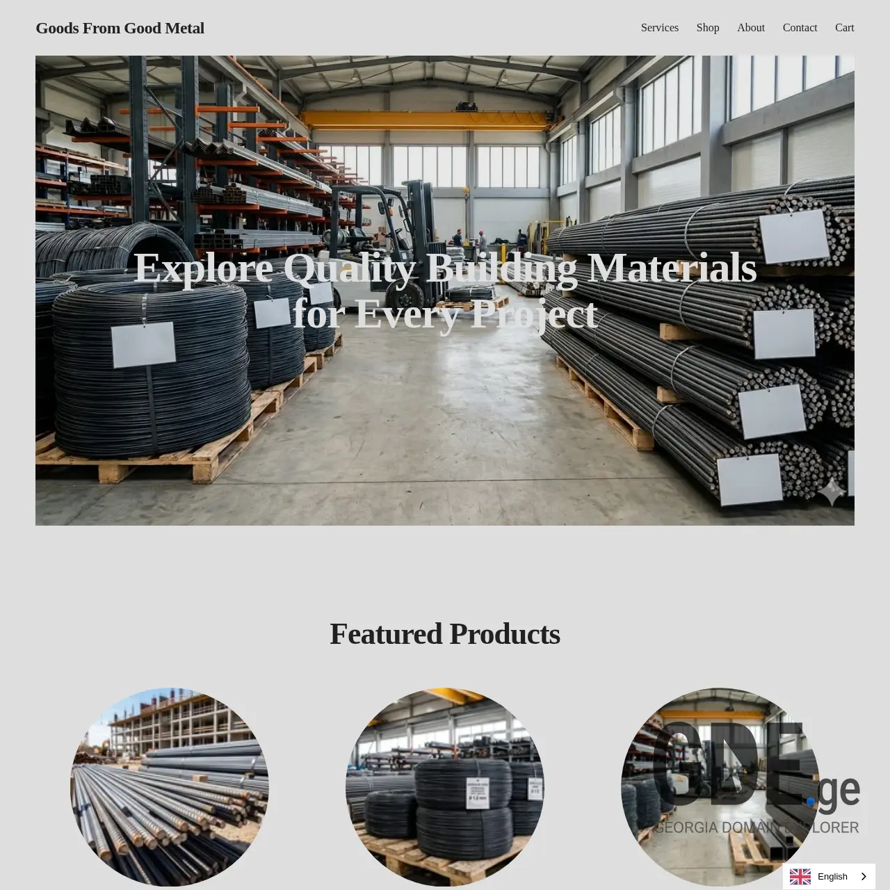 Screenshot of the site goodmetall.ge at 2026-04-01