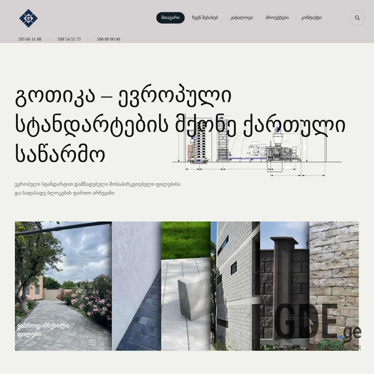 Screenshot of the site gotika.ge at 2026-03-01
