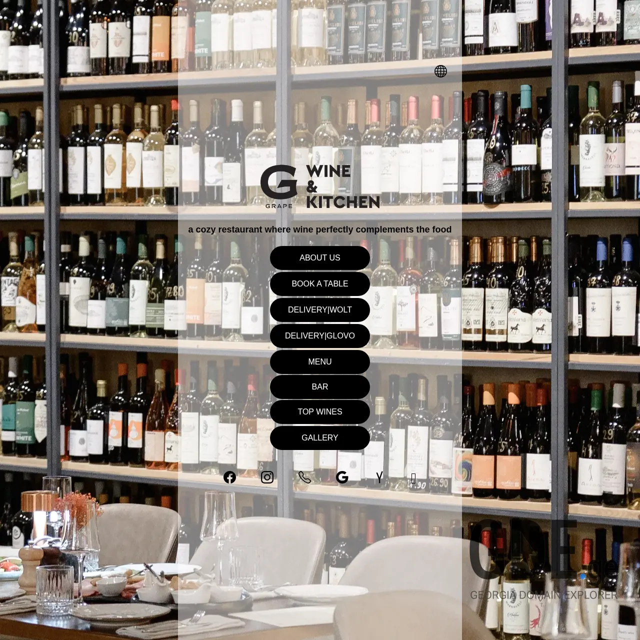 Screenshot of the site grapewines.ge at 2026-03-25