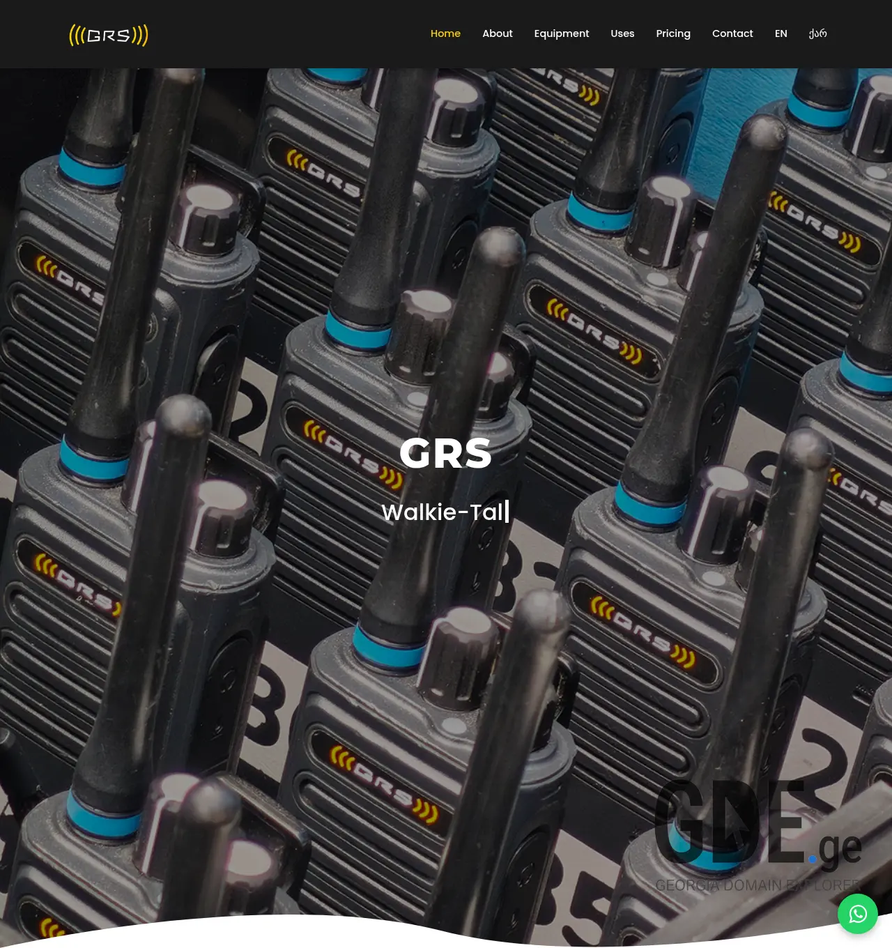 Screenshot of the site grsrental.ge at 2026-04-15
