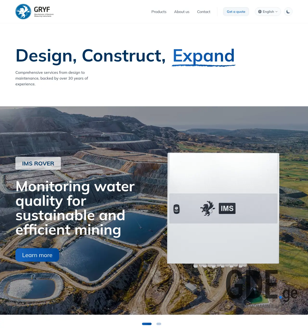 Screenshot of the site gryf.ge at 2026-06-09