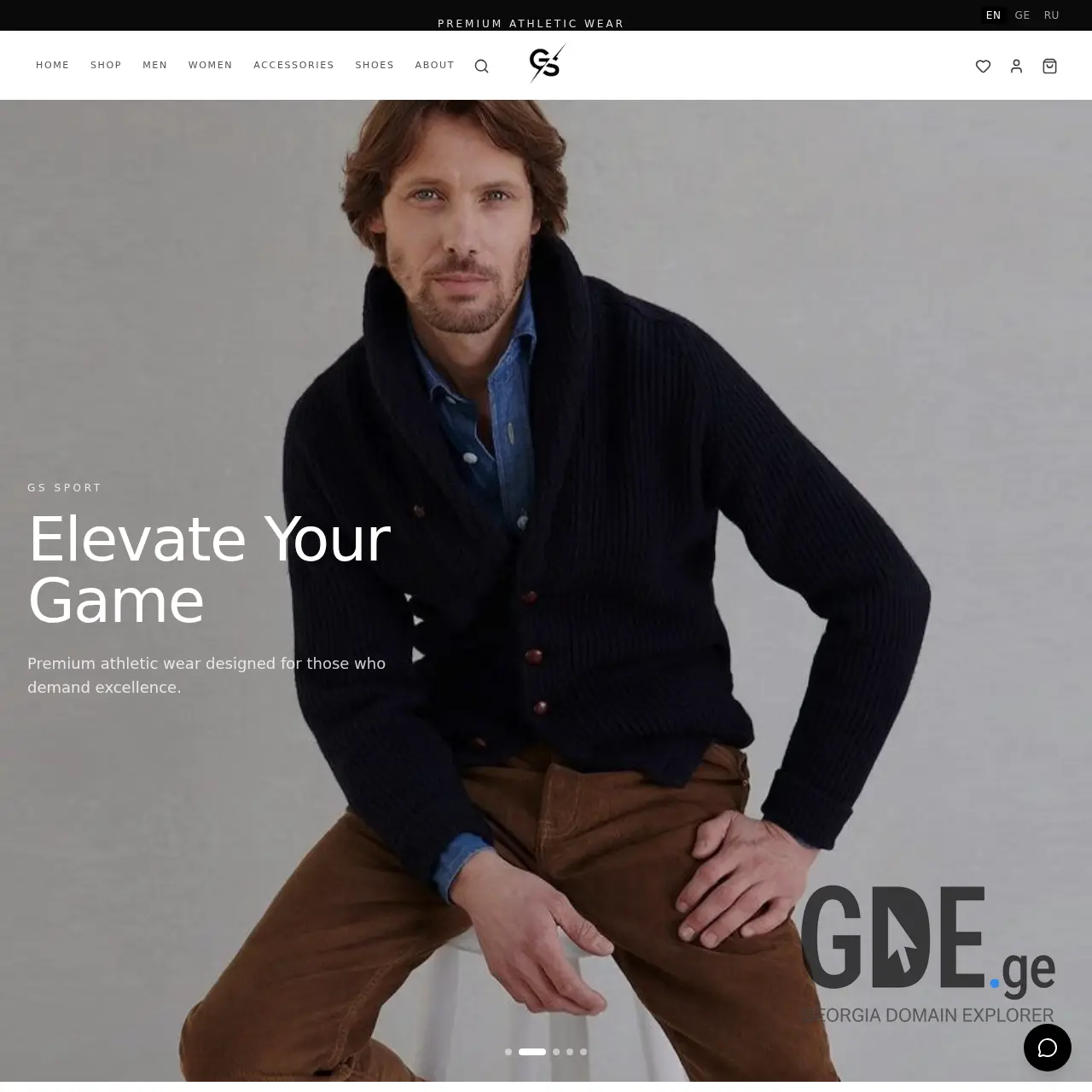 Screenshot of the site gssport.ge at 2026-03-07