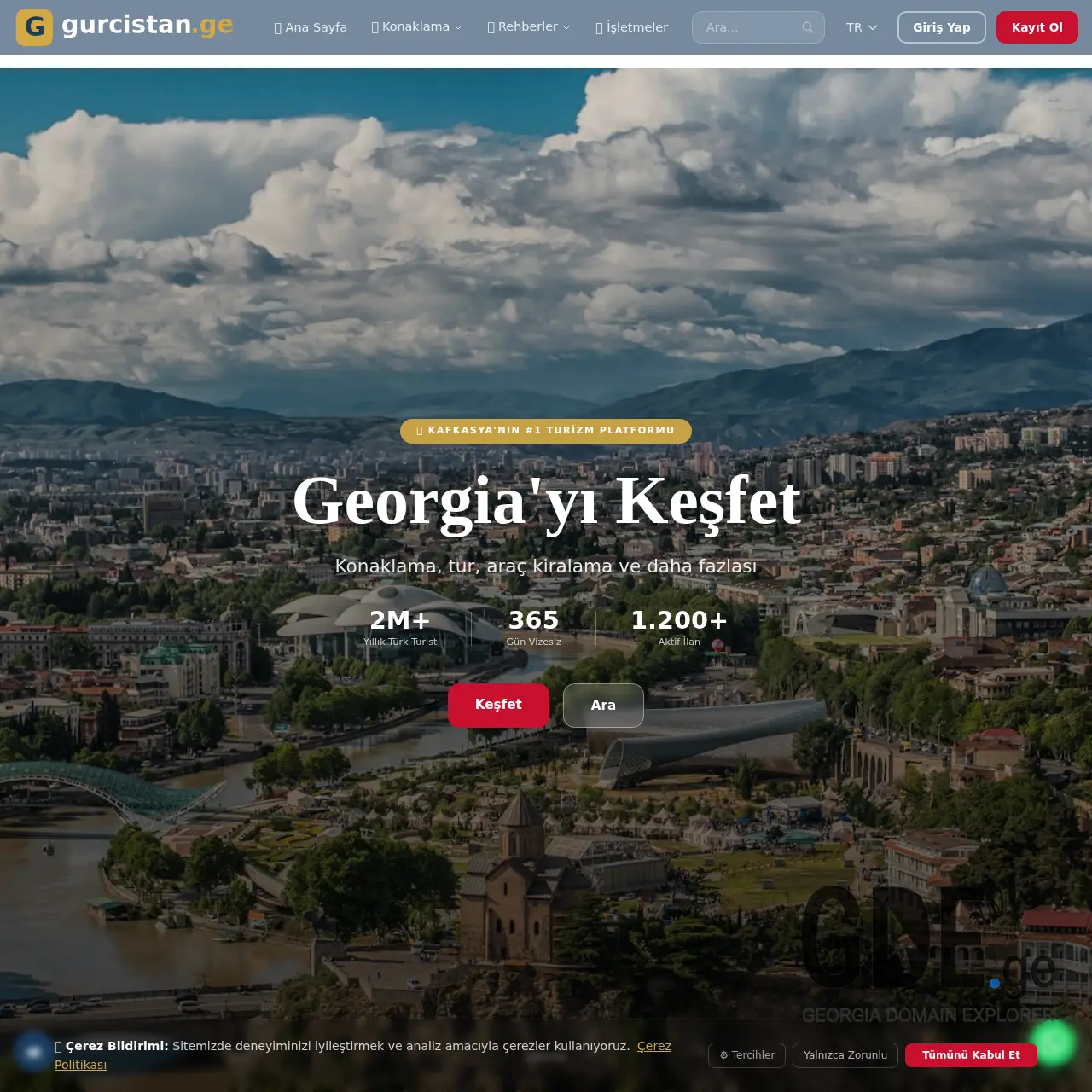 Screenshot of the site gurcistan.ge at 2026-03-30