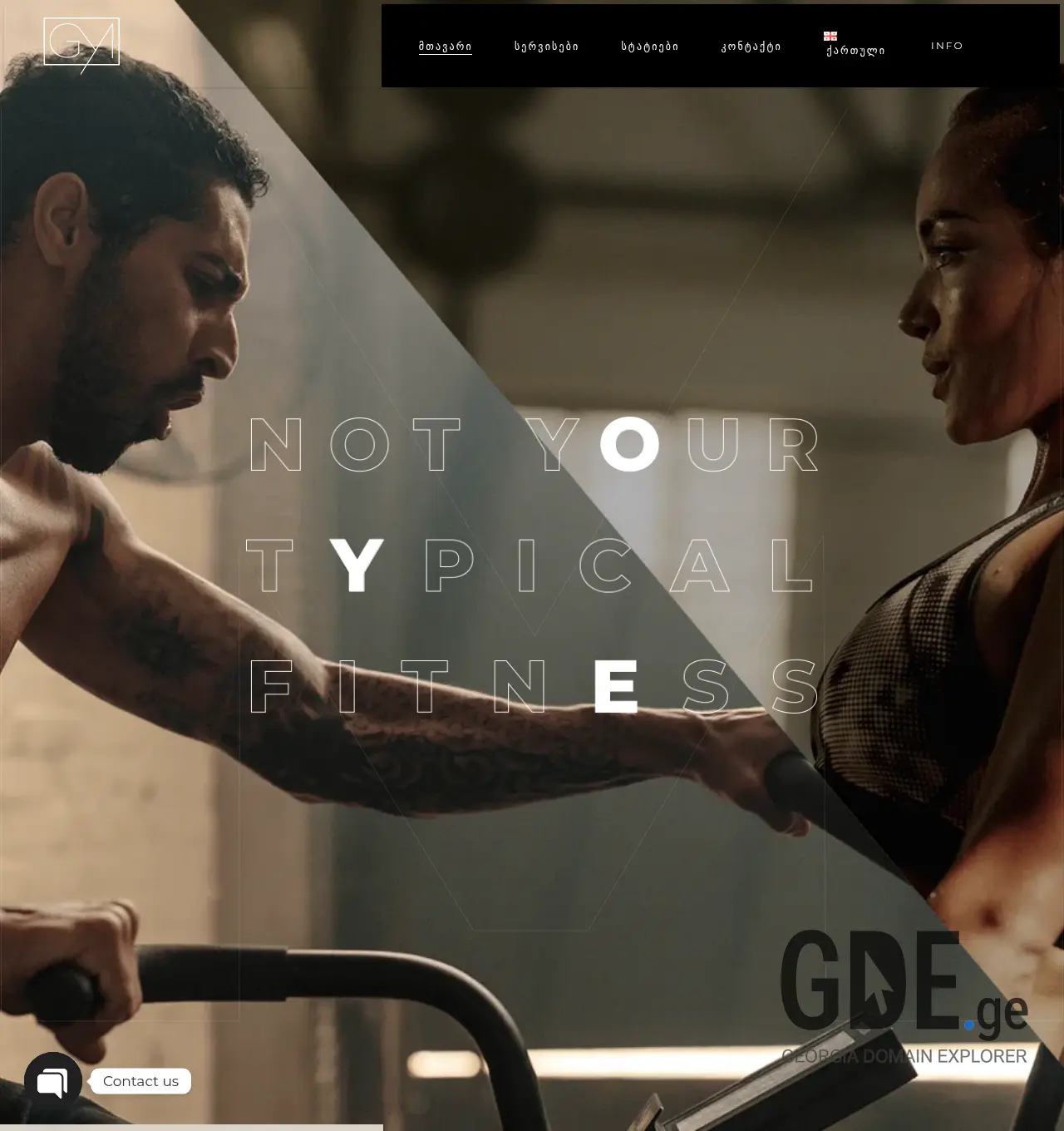 Screenshot of the site gymhub.ge at 2026-07-19