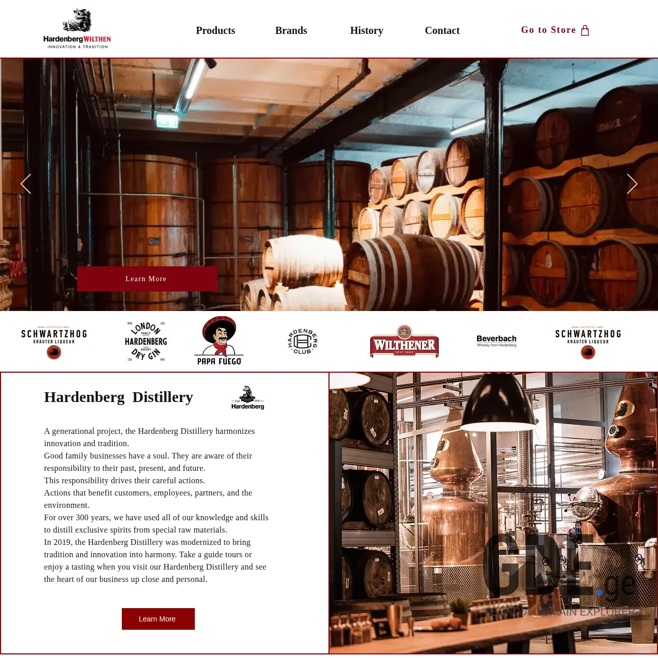 Screenshot of the site hardenberg.ge at 2026-03-28