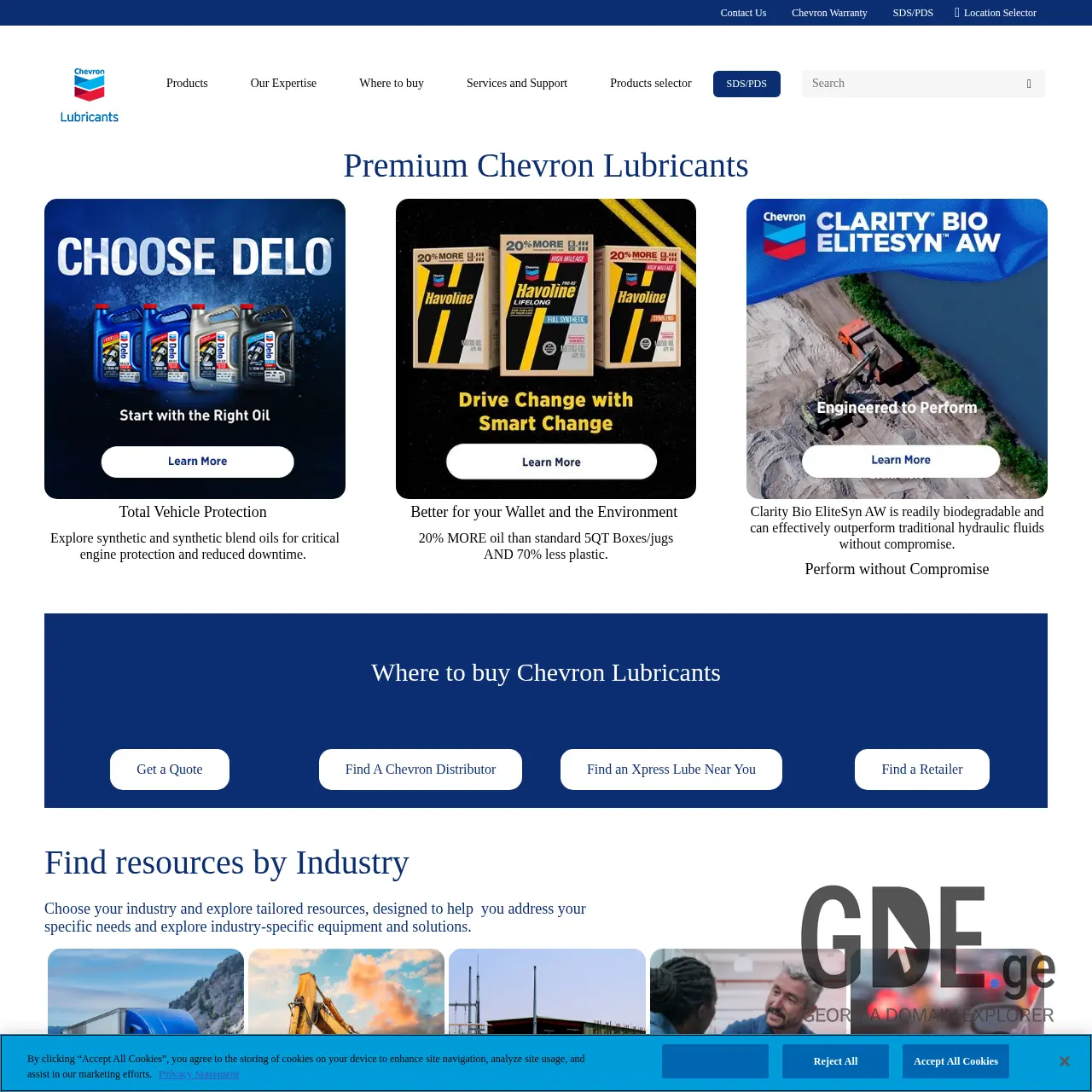 Screenshot of the site havoline.ge at 2026-03-28