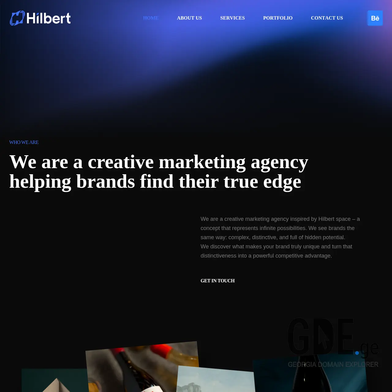 Screenshot of the site hilbert.ge at 2026-03-28