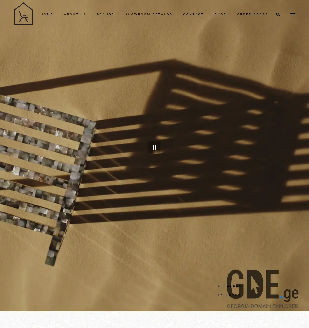 Screenshot of the site homegallery.ge at 2026-07-27
