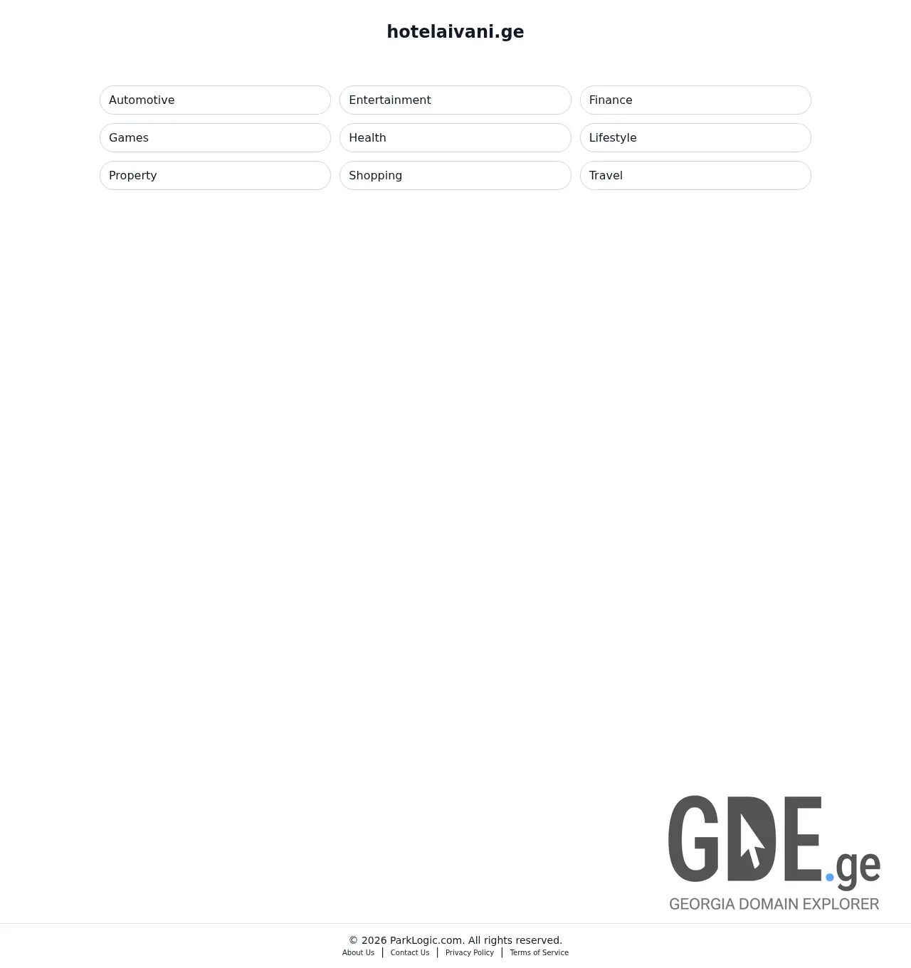 Screenshot of the site hotelaivani.ge at 2026-05-01