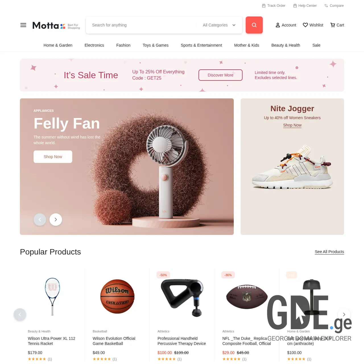 Screenshot of the site hotprice.ge at 2026-04-02