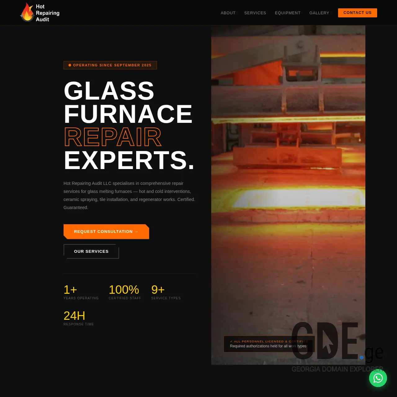 Screenshot of the site hra.ge at 2026-03-26