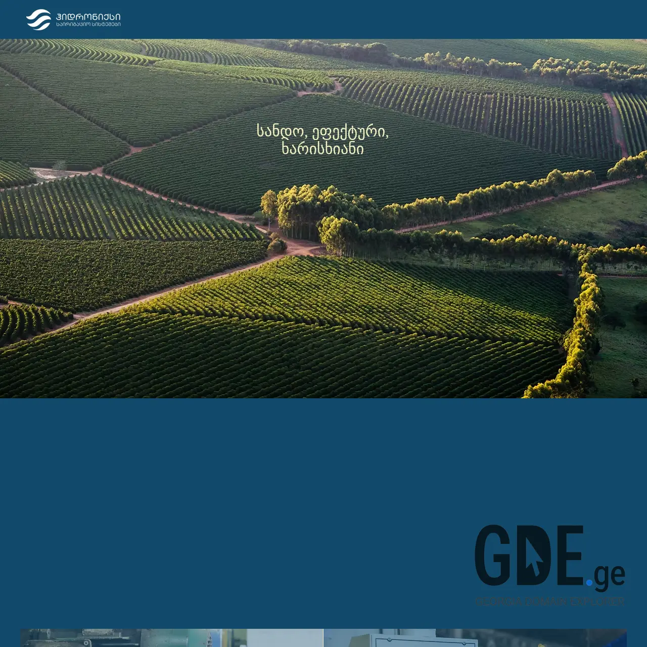 Screenshot of the site hydronix.ge at 2026-03-26