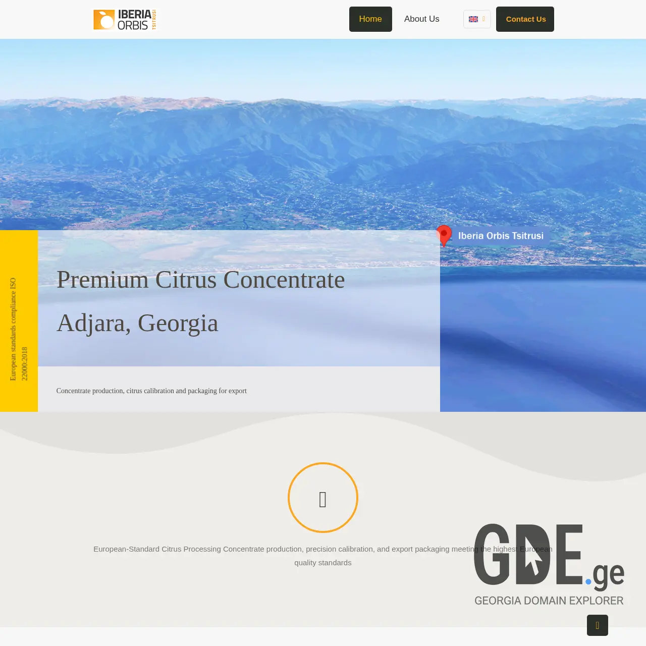 Screenshot of the site iberiaorbistsitrusi.ge at 2026-03-28