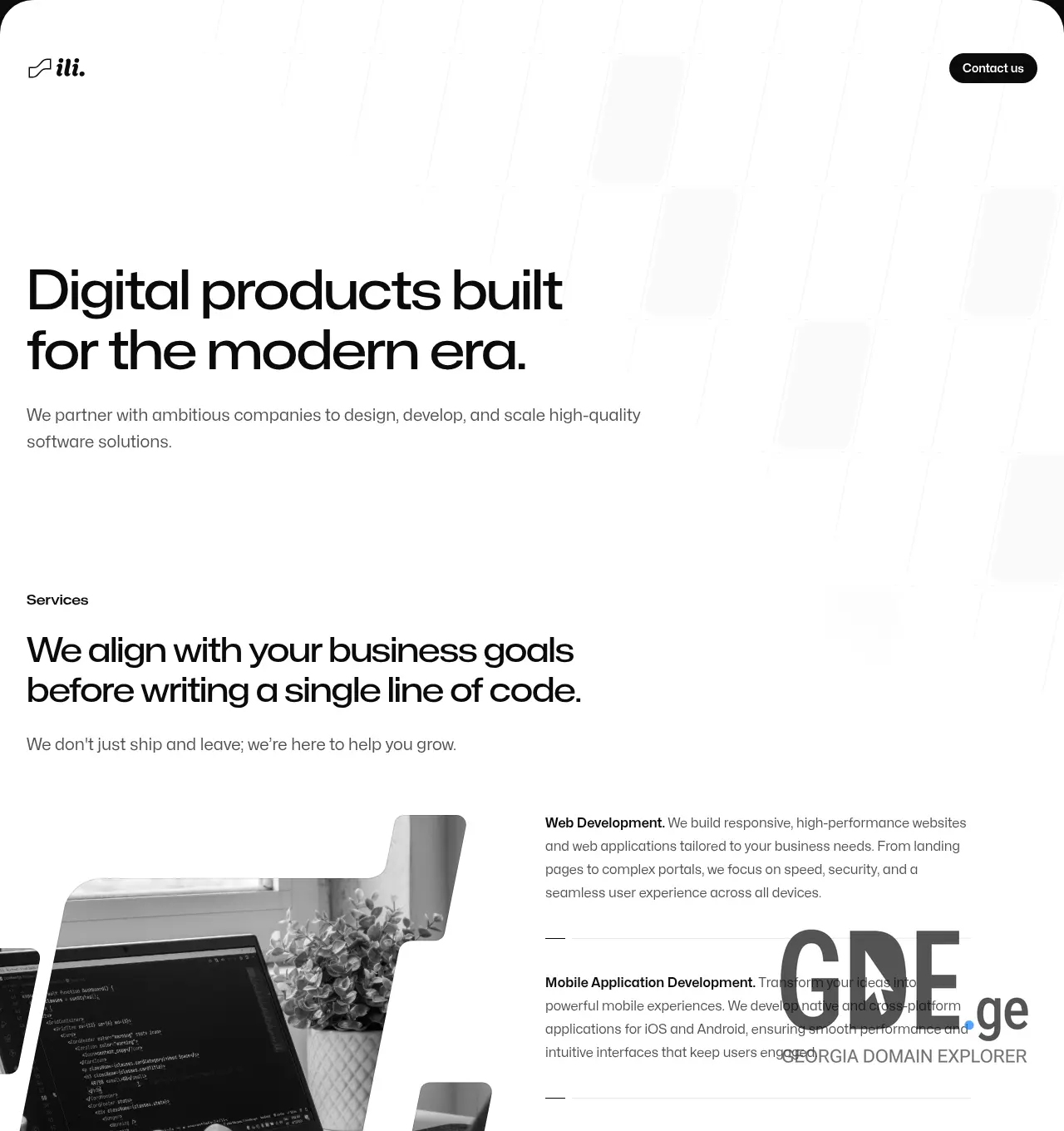 Screenshot of the site ilillc.ge at 2026-04-19