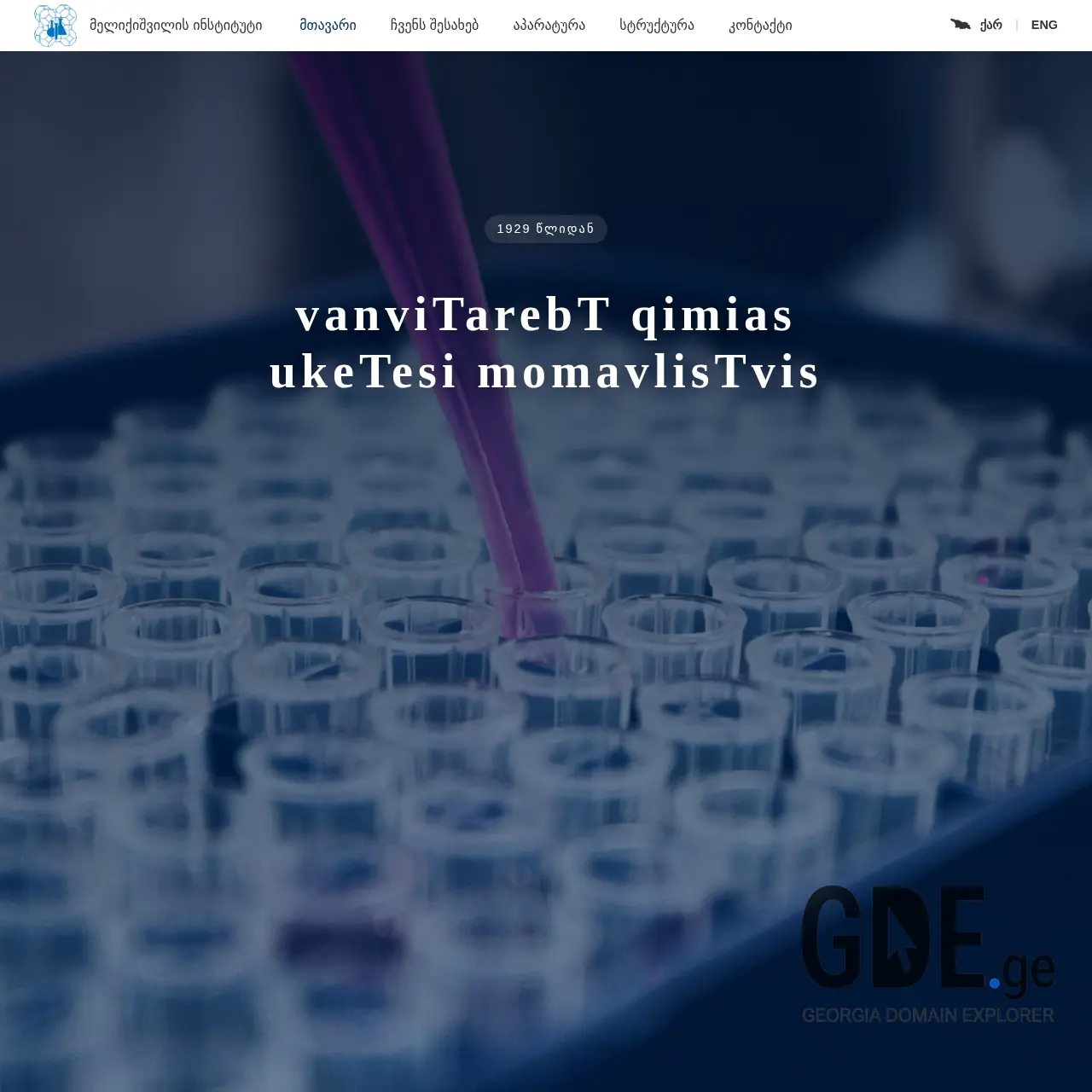 Screenshot of the site ipoc.ge at 2026-03-28