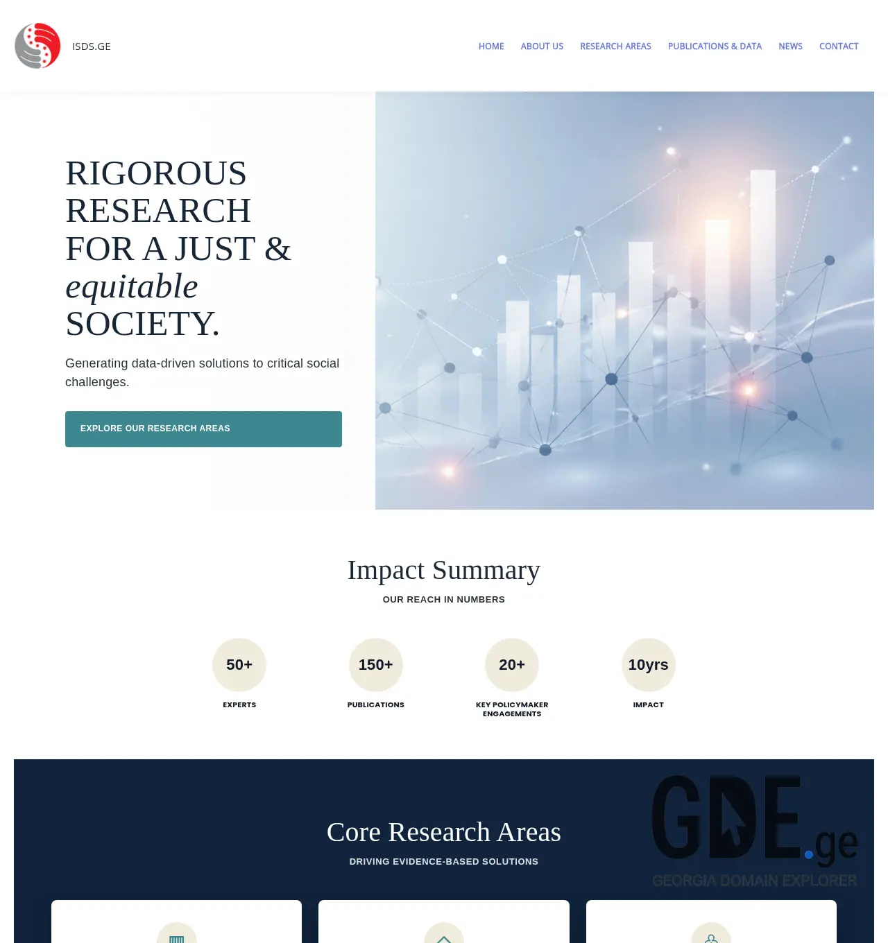 Screenshot of the site isds.ge at 2026-05-01