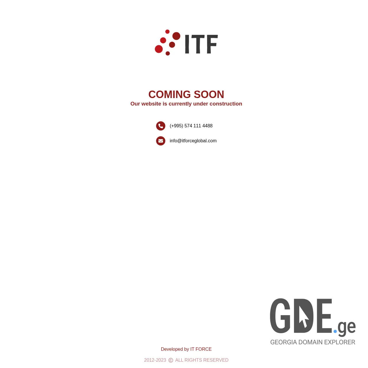 Screenshot of the site itforce.ge at 2026-02-28