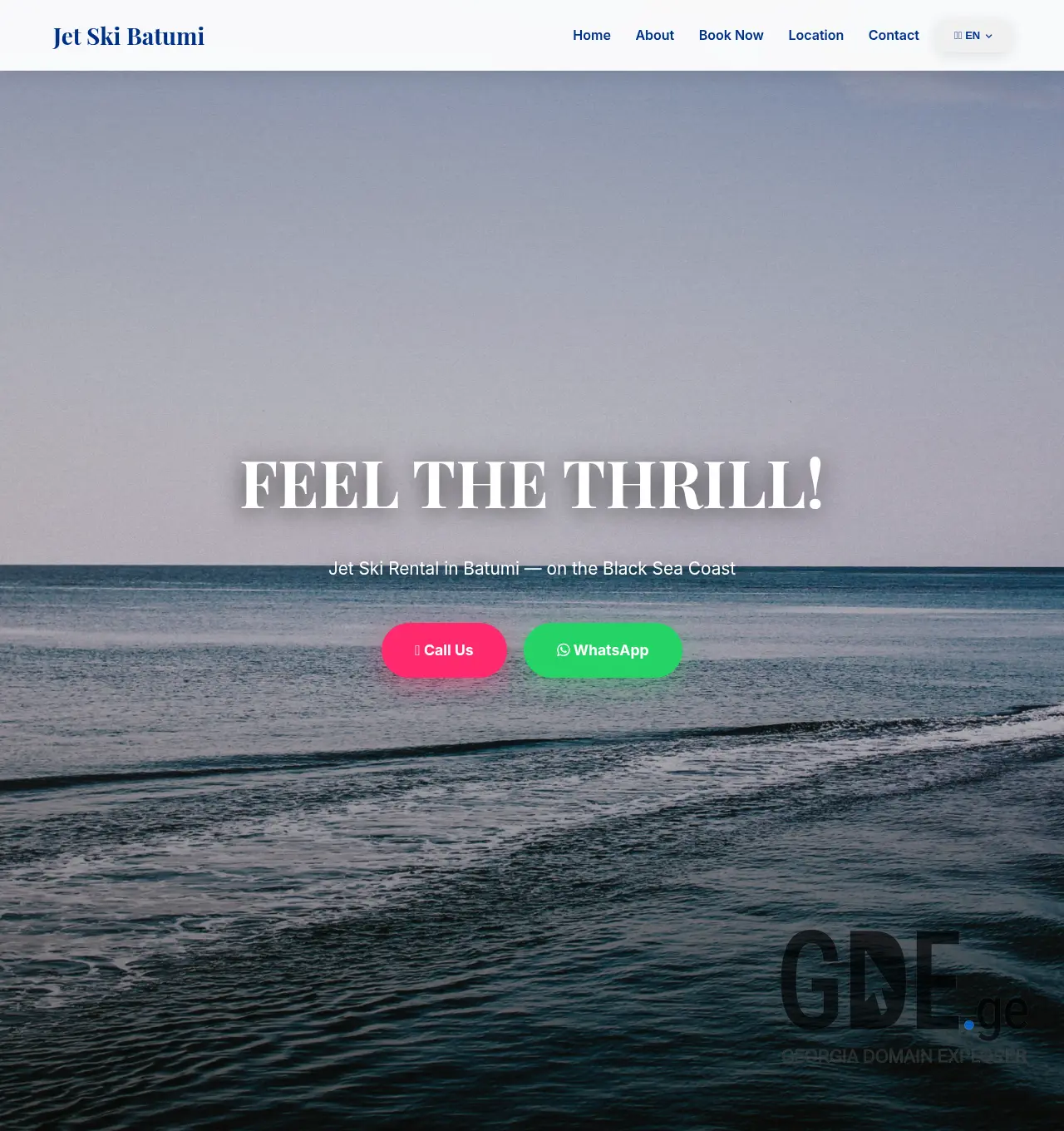 Screenshot of the site jetskibatumi.ge at 2026-04-28