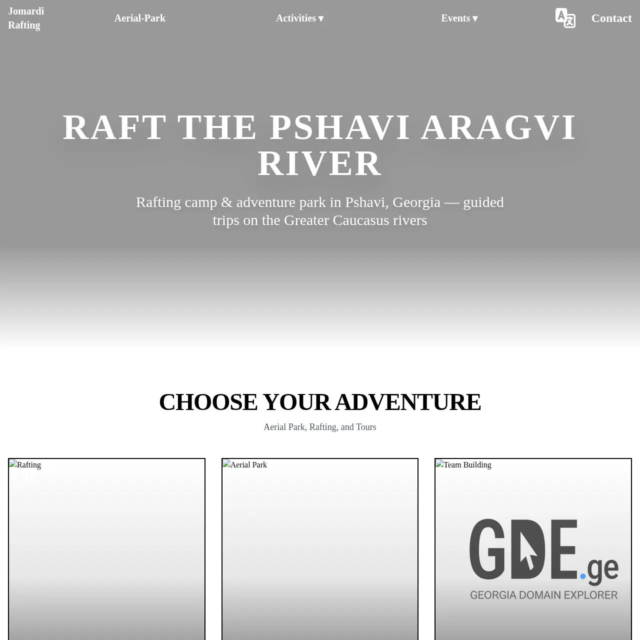 Screenshot of the site jomardi.ge at 2026-03-30