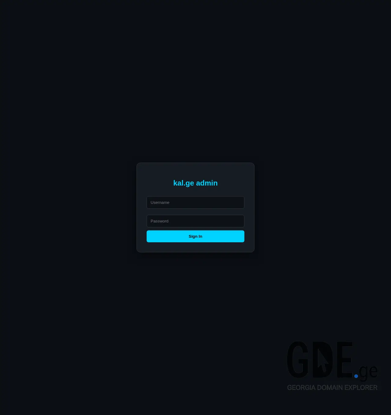 Screenshot of the site kal.ge at 2026-05-11
