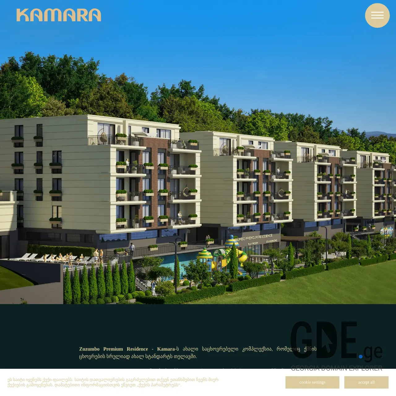 Screenshot of the site kamara.ge at 2026-03-02