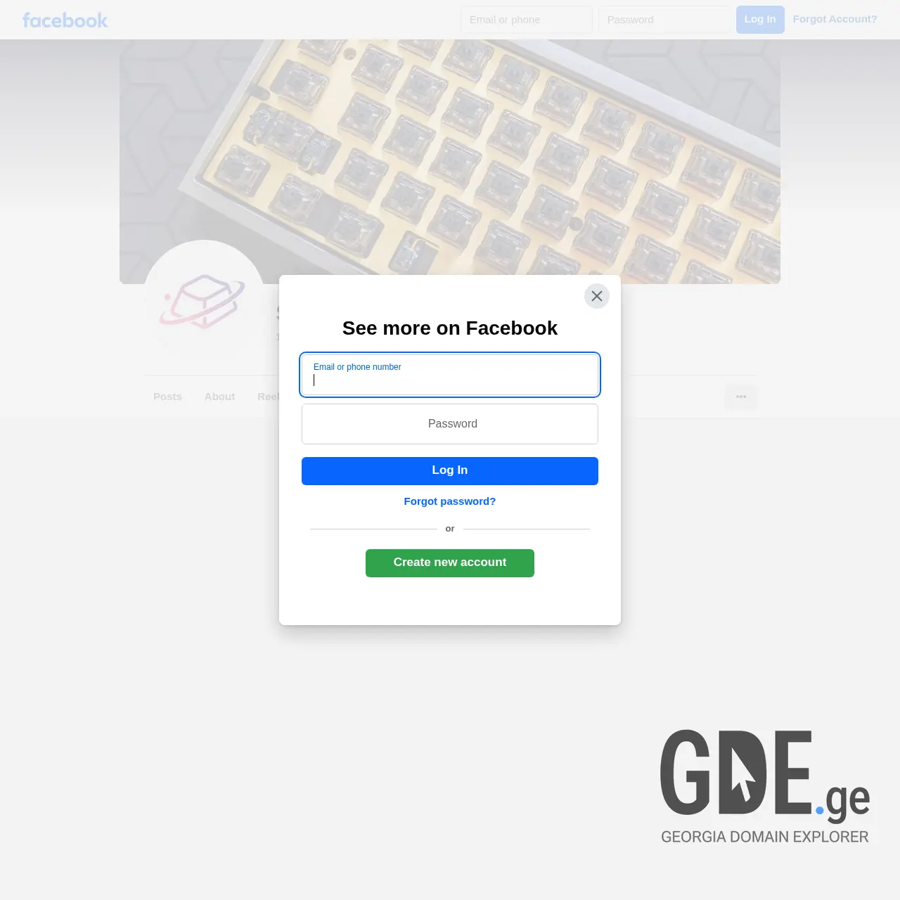 Screenshot of the site keyboards.ge at 2026-03-30
